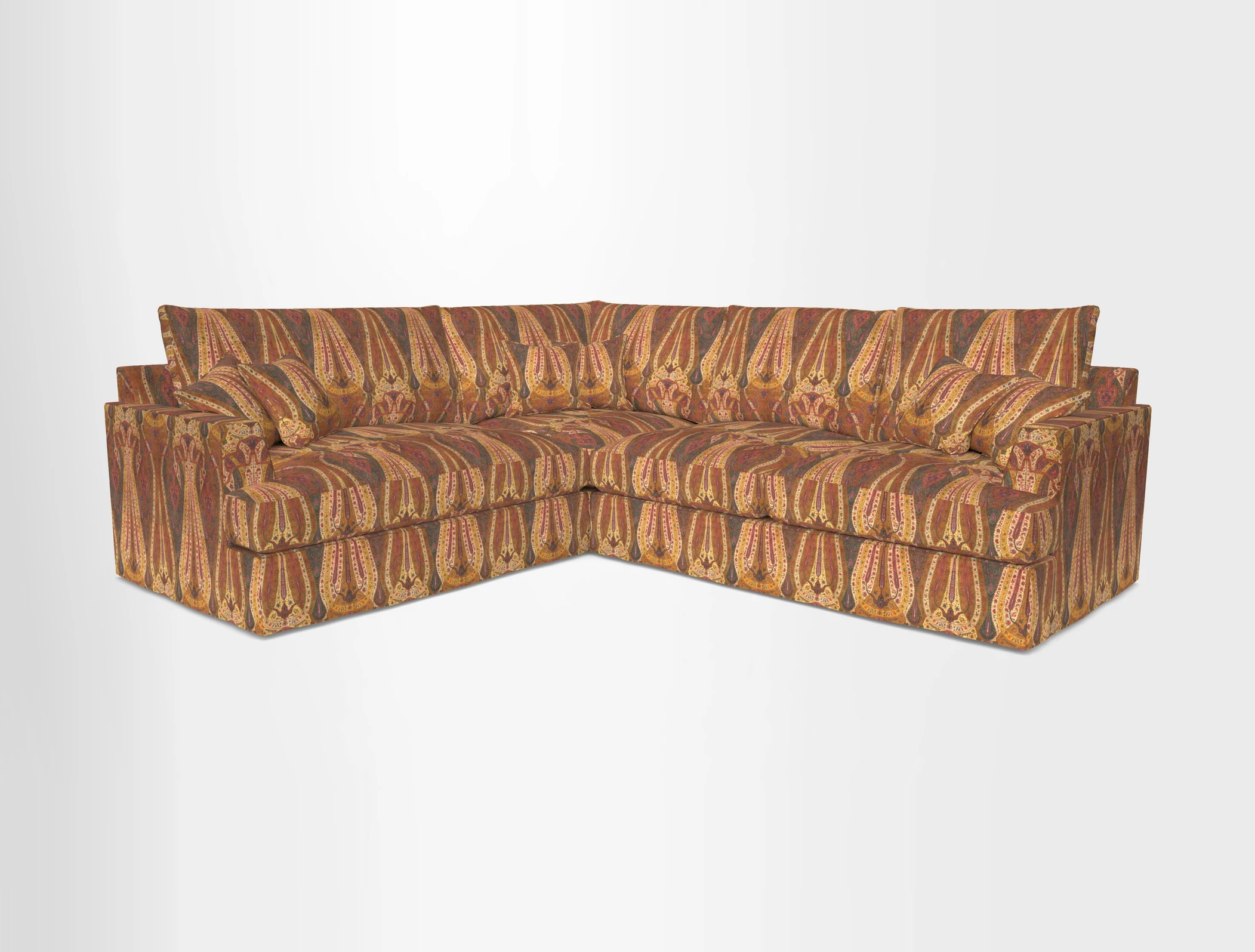 Slingsby Medium Fitted Cover Corner Unit RHF in Two Tone Plain Biscuit