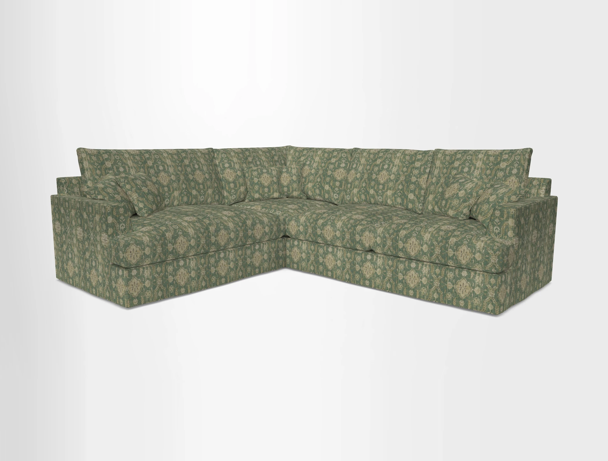 Slingsby Medium Fitted Cover Corner Unit RHF in Two Tone Plain Biscuit