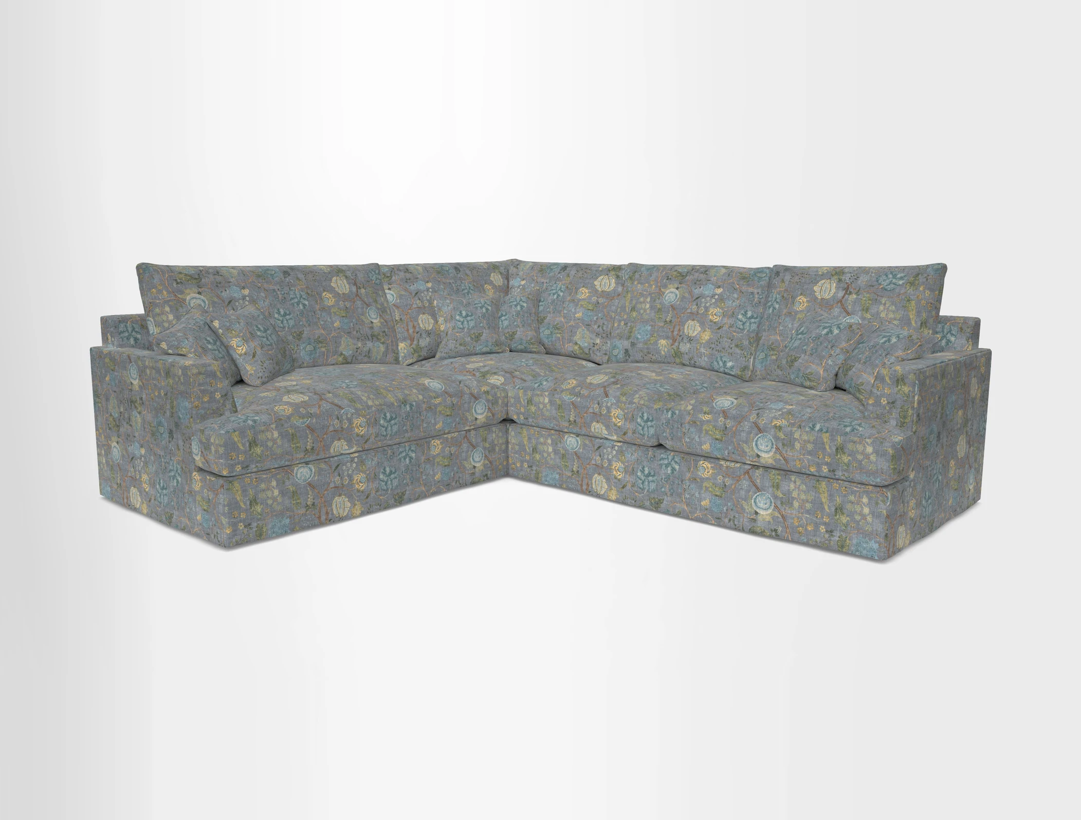 Slingsby Medium Fitted Cover Corner Unit RHF in Two Tone Plain Biscuit