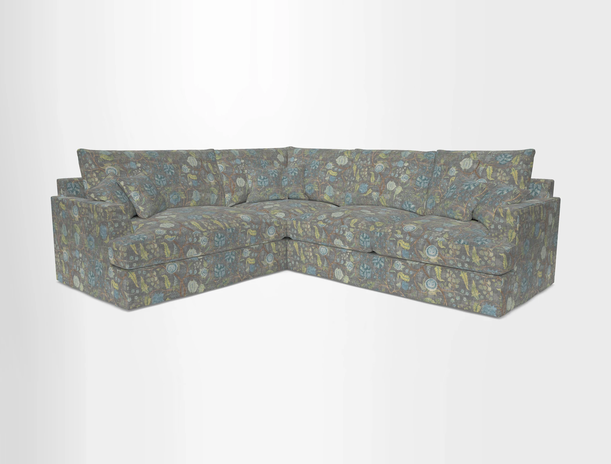 Slingsby Medium Fitted Cover Corner Unit RHF in Two Tone Plain Biscuit