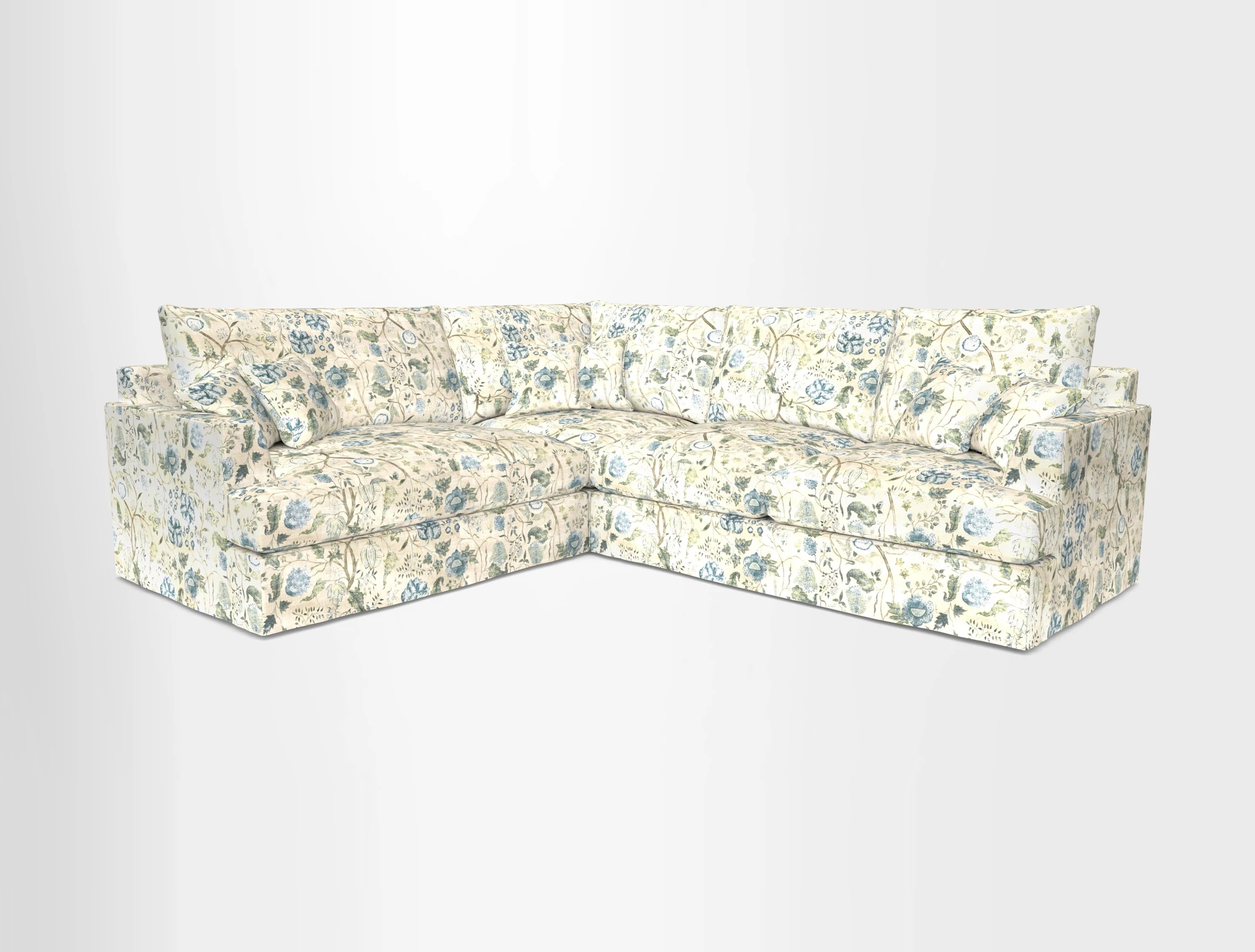 Slingsby Medium Fitted Cover Corner Unit RHF in Two Tone Plain Biscuit
