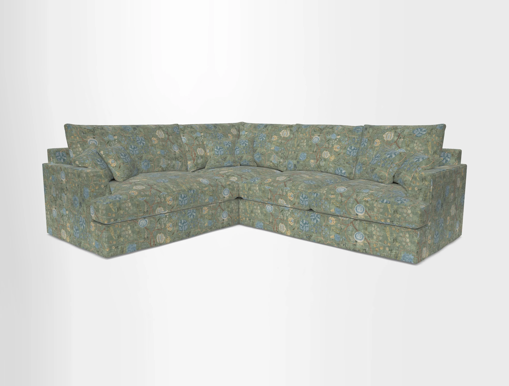 Slingsby Medium Fitted Cover Corner Unit RHF in Two Tone Plain Biscuit