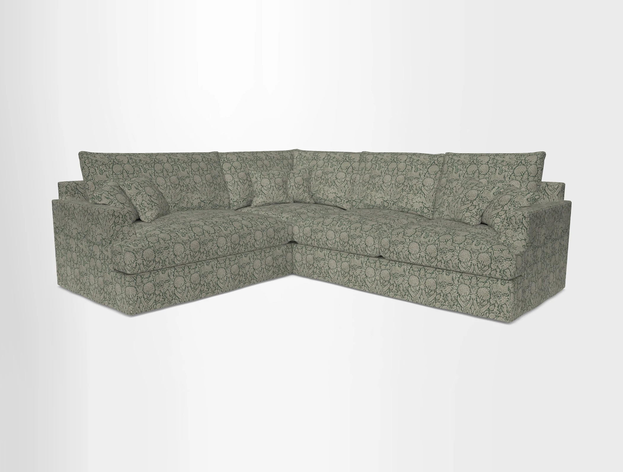 Slingsby Medium Fitted Cover Corner Unit RHF in Two Tone Plain Biscuit