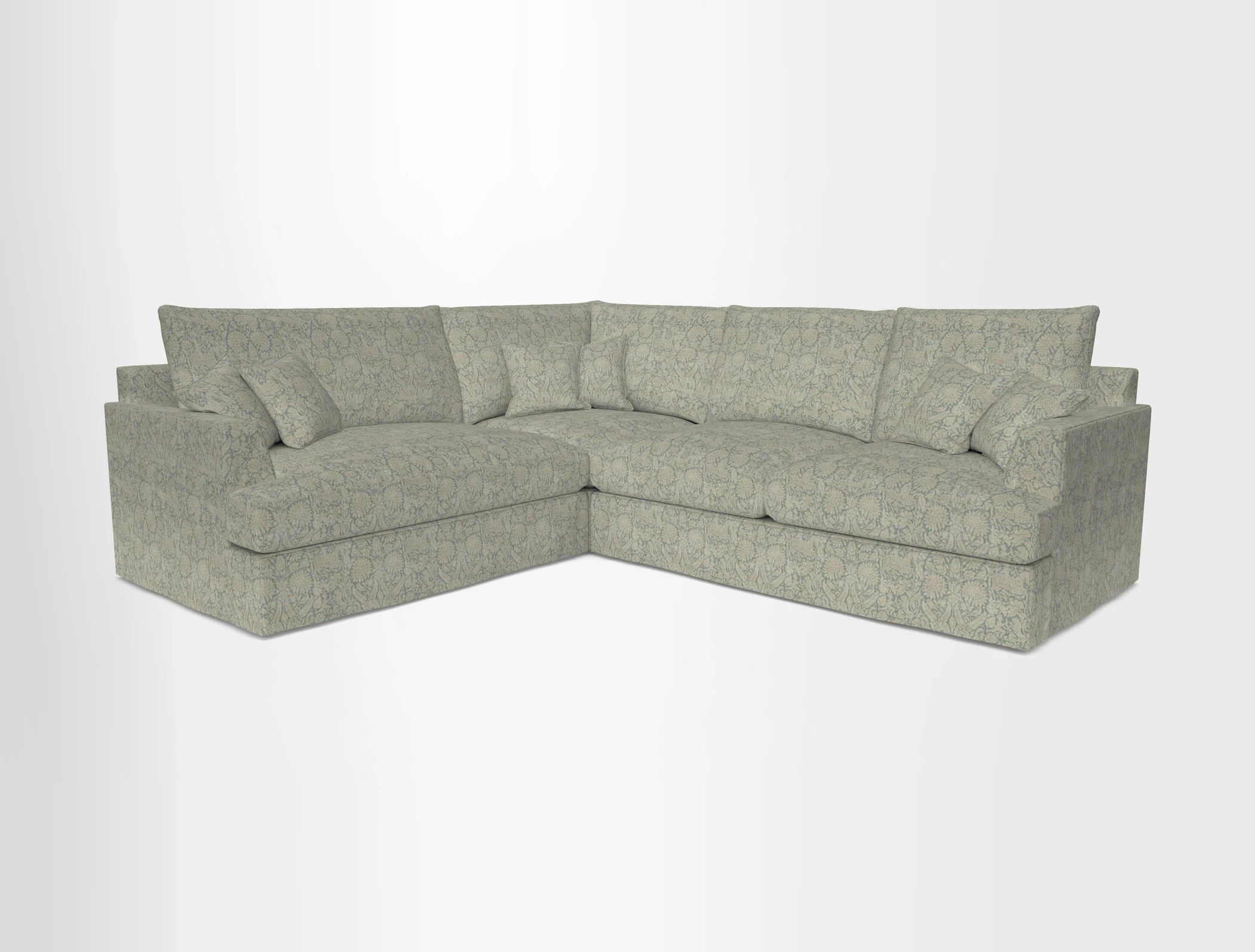 Slingsby Medium Fitted Cover Corner Unit RHF in Two Tone Plain Biscuit