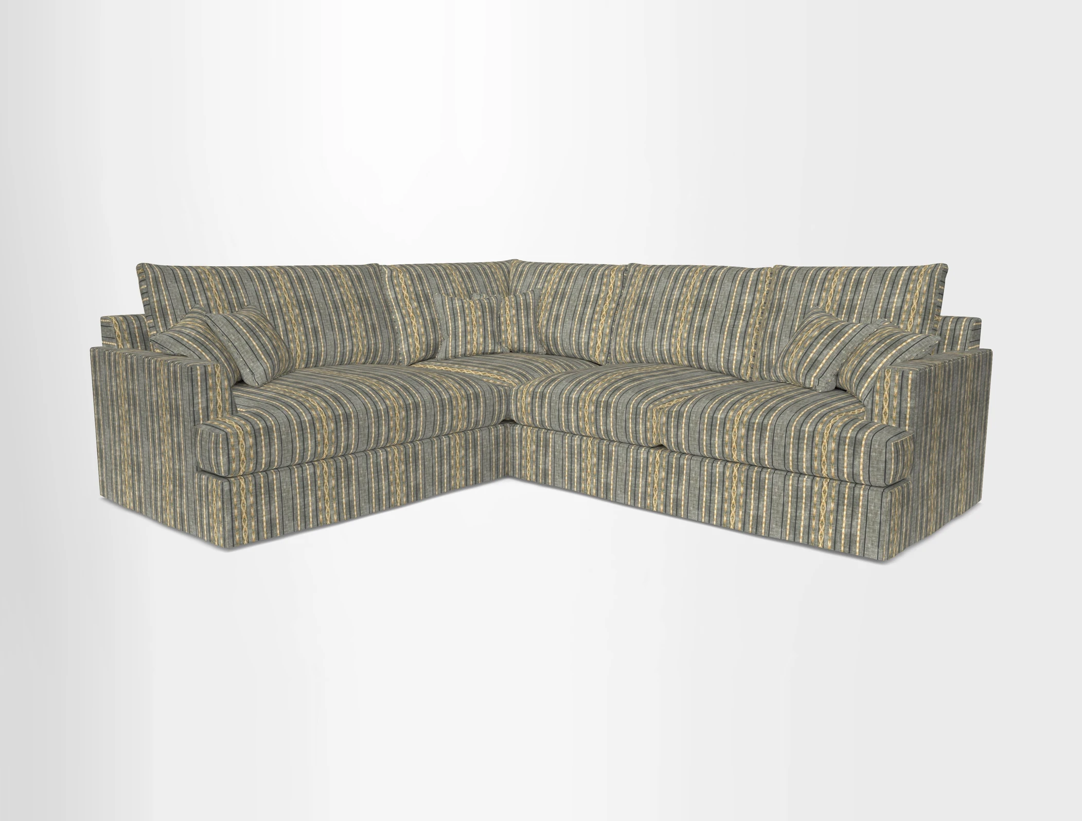 Slingsby Medium Fitted Cover Corner Unit RHF in Two Tone Plain Biscuit