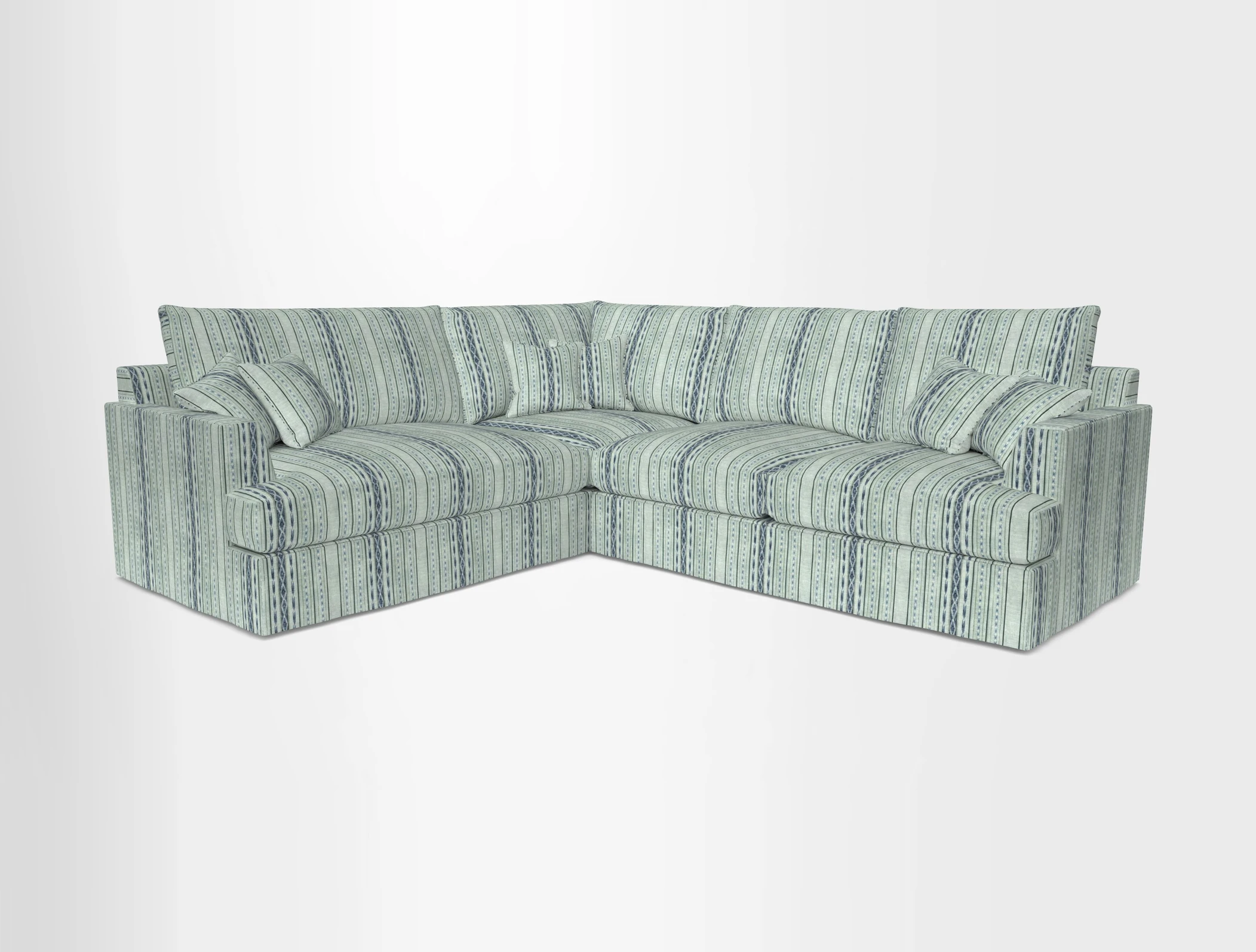 Slingsby Medium Fitted Cover Corner Unit RHF in Two Tone Plain Biscuit
