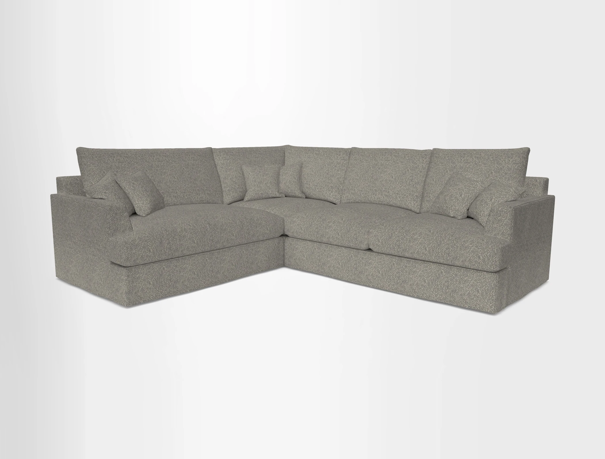 Slingsby Medium Fitted Cover Corner Unit RHF in Two Tone Plain Biscuit