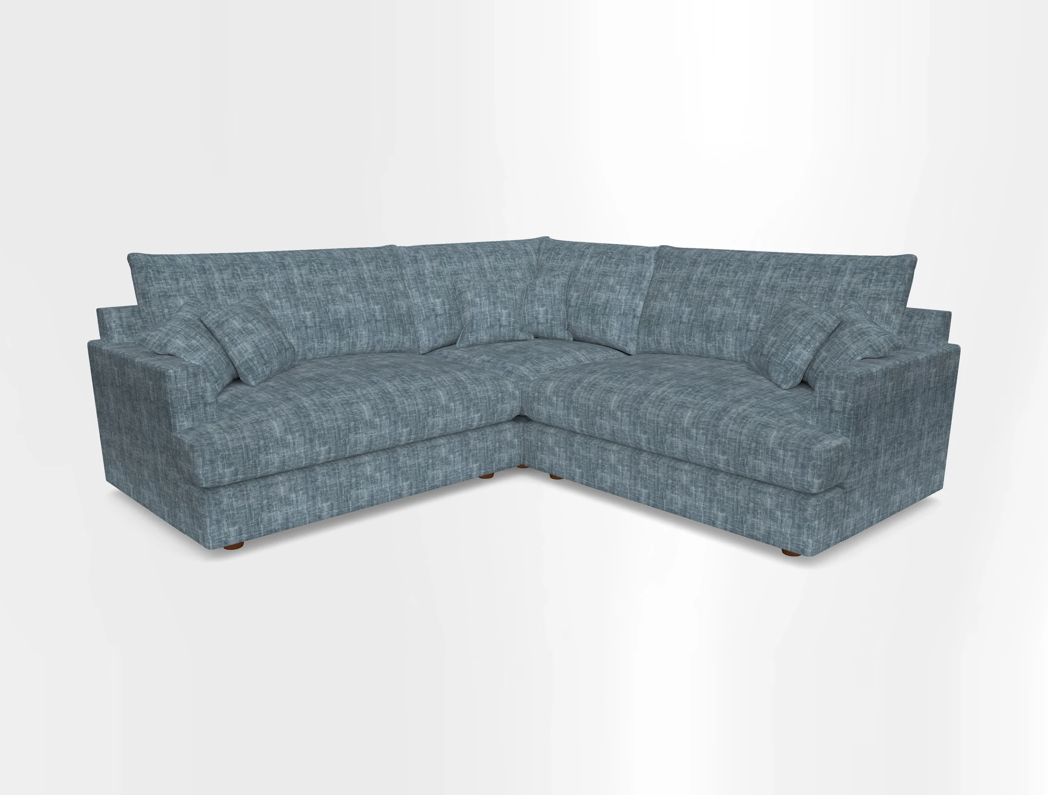 Slingsby Small Fitted Cover Corner Unit LHF & RHF in Two Tone Plain Biscuit.  Loose cover version available