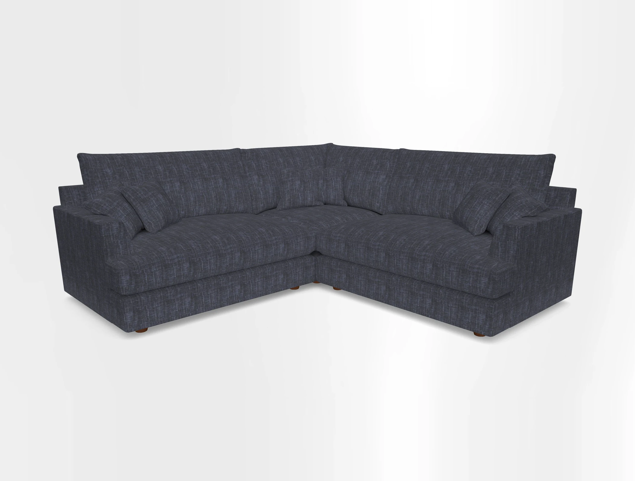 Slingsby Small Fitted Cover Corner Unit LHF & RHF in Two Tone Plain Biscuit.  Loose cover version available