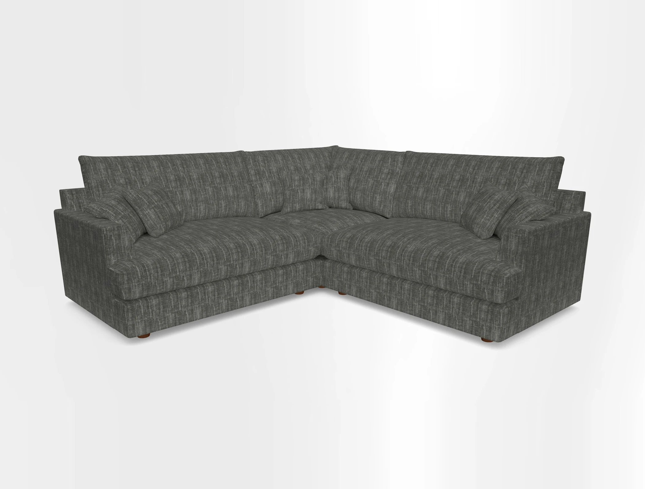 Slingsby Small Fitted Cover Corner Unit LHF & RHF in Two Tone Plain Biscuit.  Loose cover version available