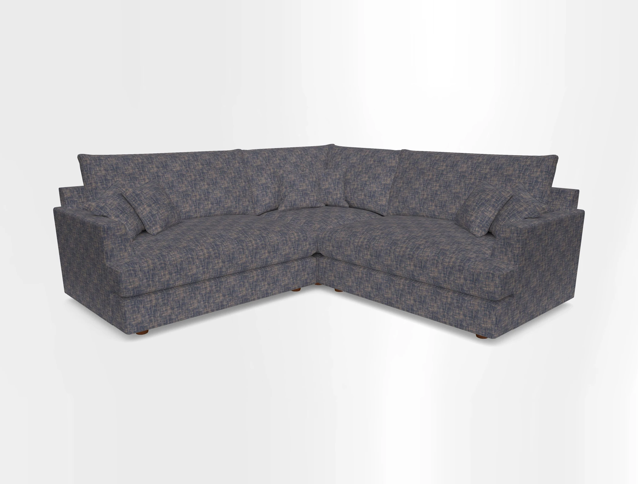 Slingsby Small Fitted Cover Corner Unit LHF & RHF in Two Tone Plain Biscuit.  Loose cover version available