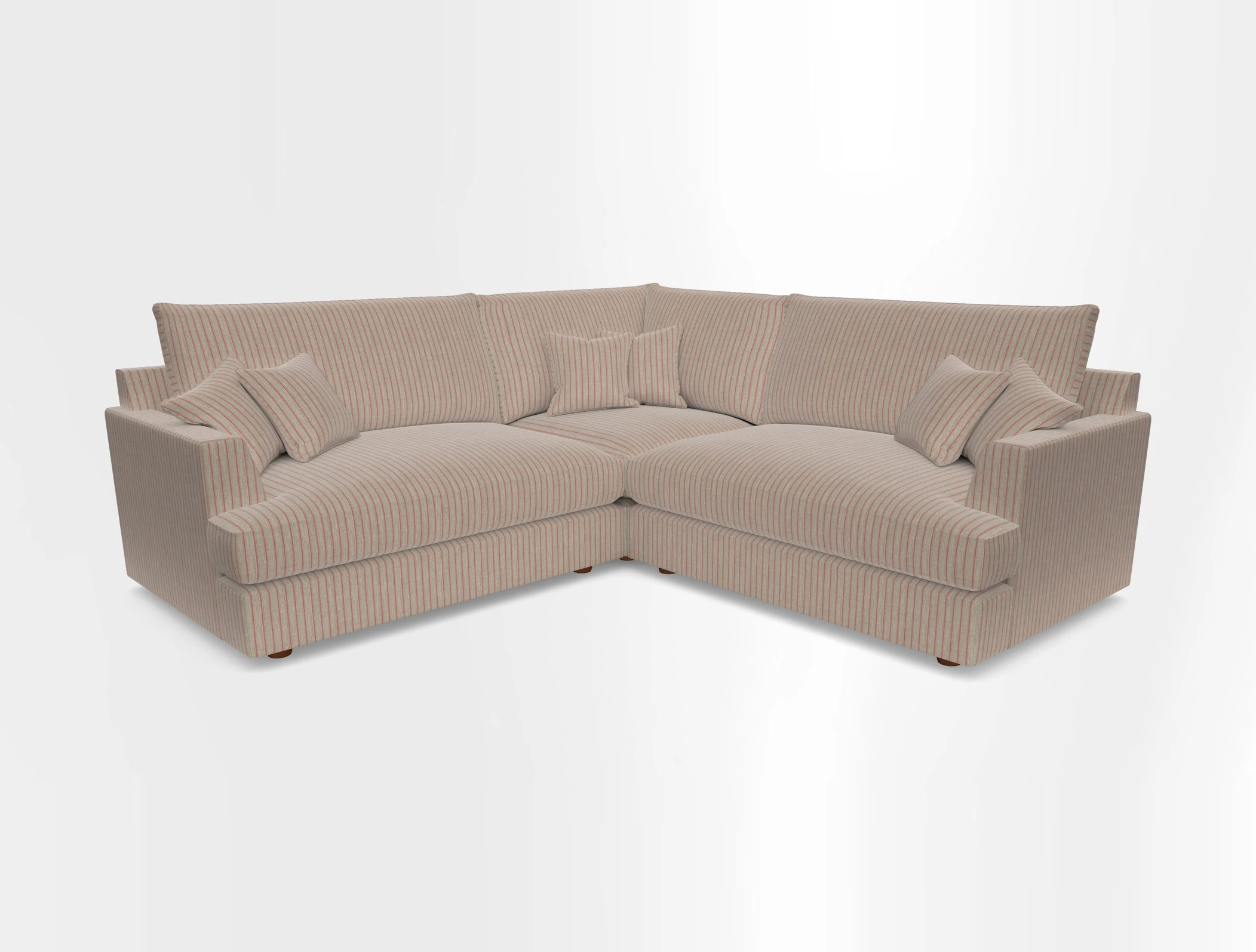 Slingsby Small Fitted Cover Corner Unit LHF & RHF in Two Tone Plain Biscuit.  Loose cover version available