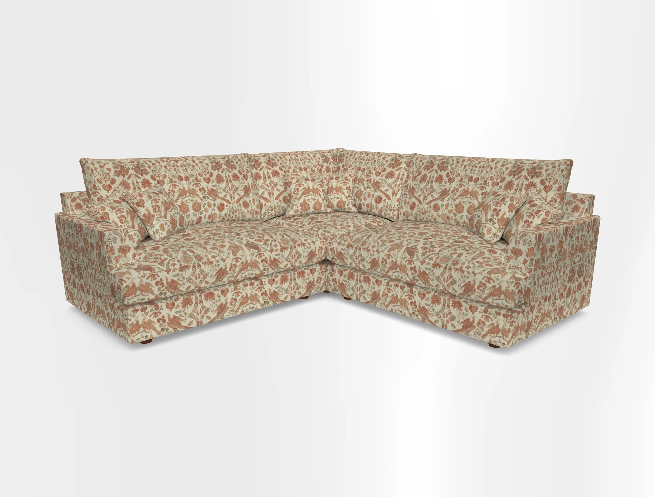 Slingsby Small Fitted Cover Corner Unit LHF & RHF in Two Tone Plain Biscuit.  Loose cover version available