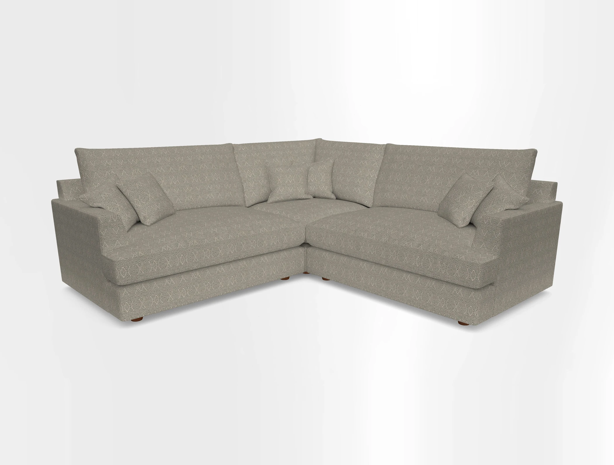 Slingsby Small Fitted Cover Corner Unit LHF & RHF in Two Tone Plain Biscuit.  Loose cover version available
