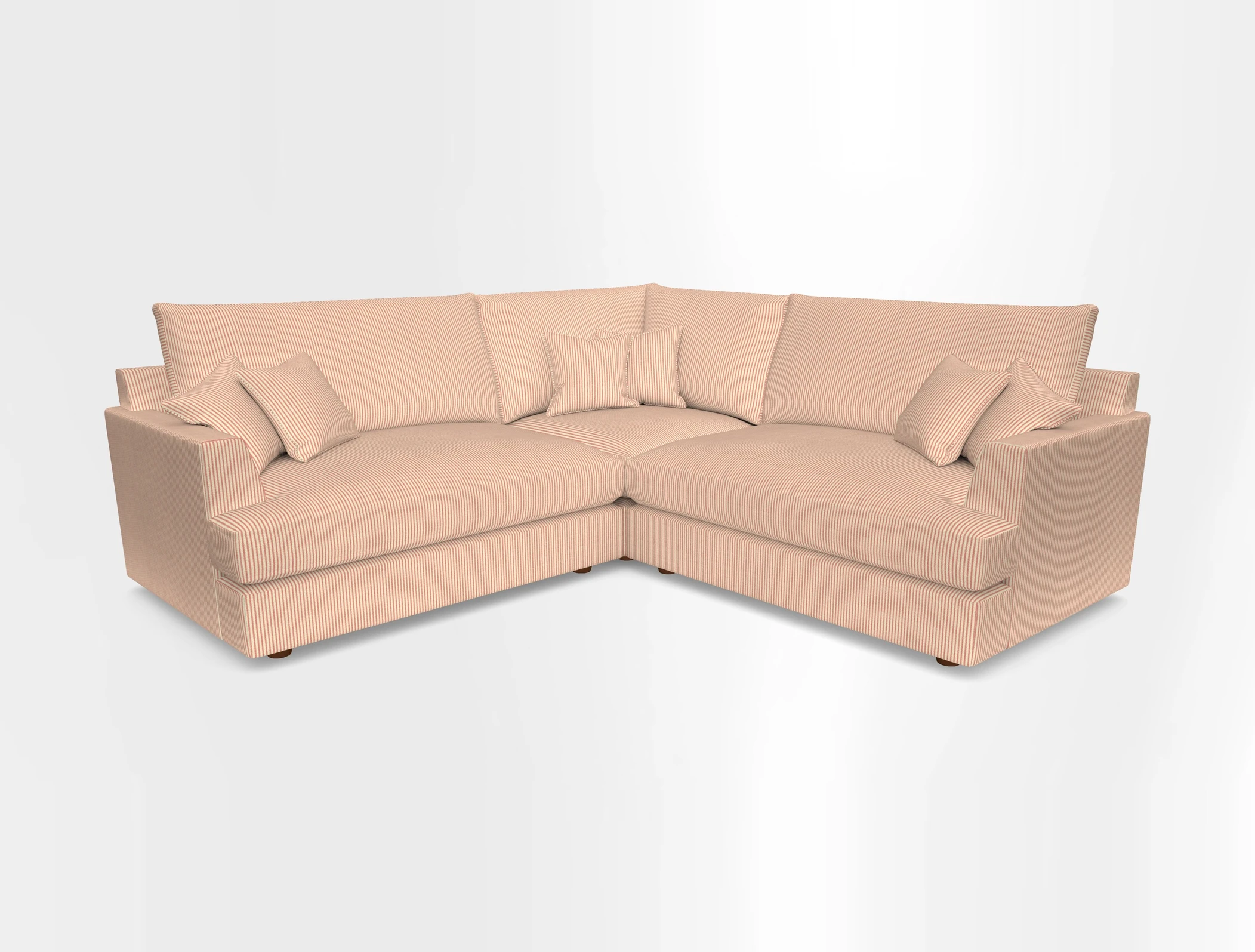 Slingsby Small Fitted Cover Corner Unit LHF & RHF in Two Tone Plain Biscuit.  Loose cover version available