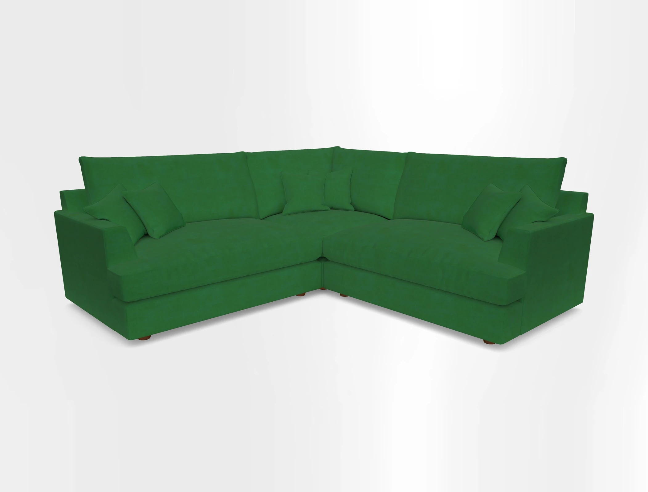 Slingsby Small Fitted Cover Corner Unit LHF & RHF in Two Tone Plain Biscuit.  Loose cover version available