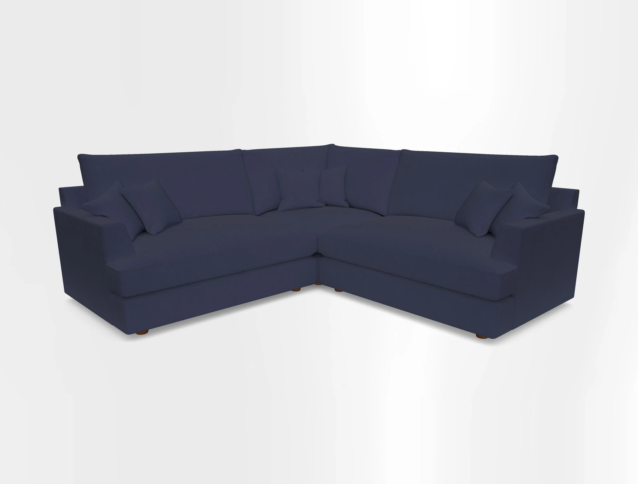 Slingsby Small Fitted Cover Corner Unit LHF & RHF in Two Tone Plain Biscuit.  Loose cover version available