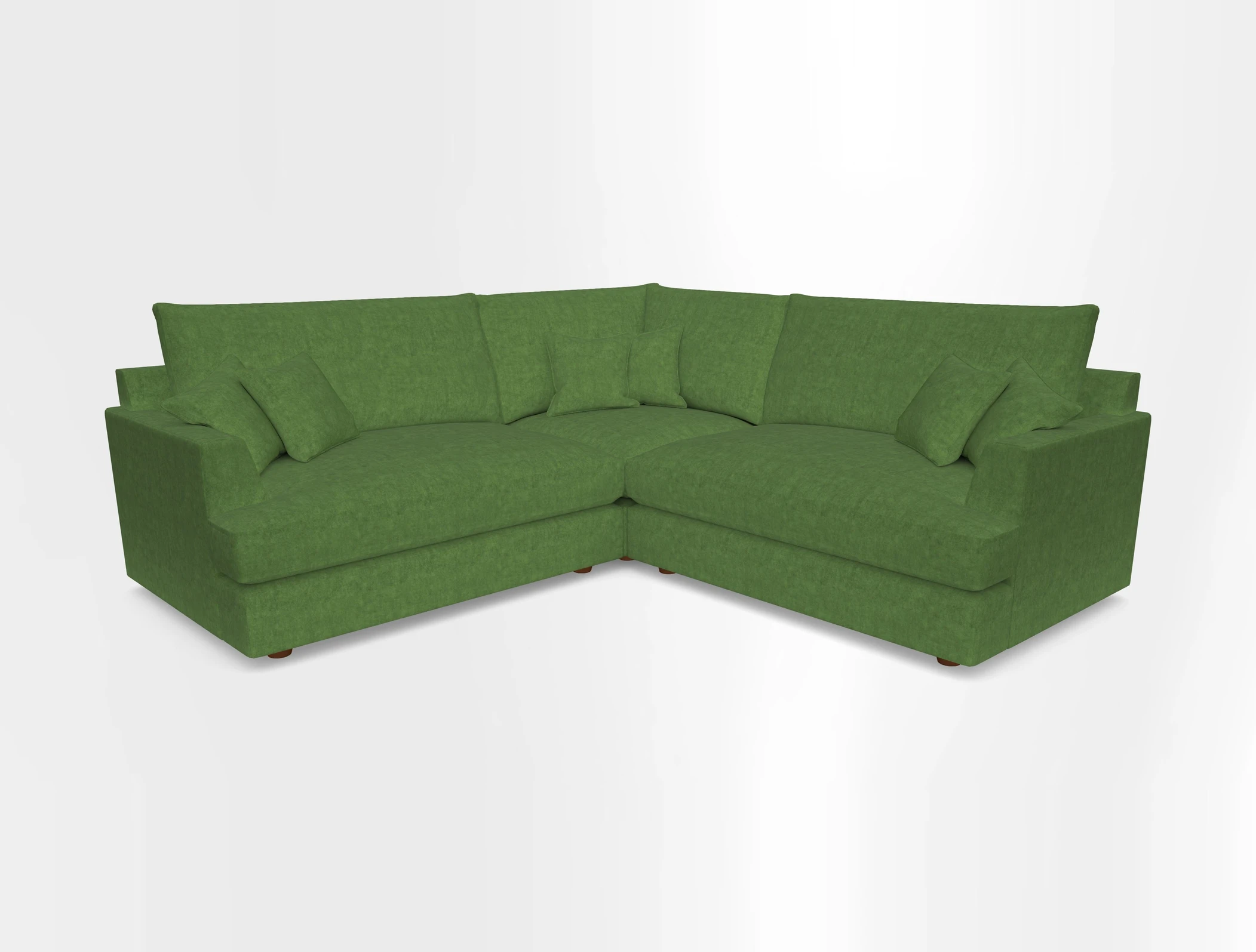 Slingsby Small Fitted Cover Corner Unit LHF & RHF in Two Tone Plain Biscuit.  Loose cover version available
