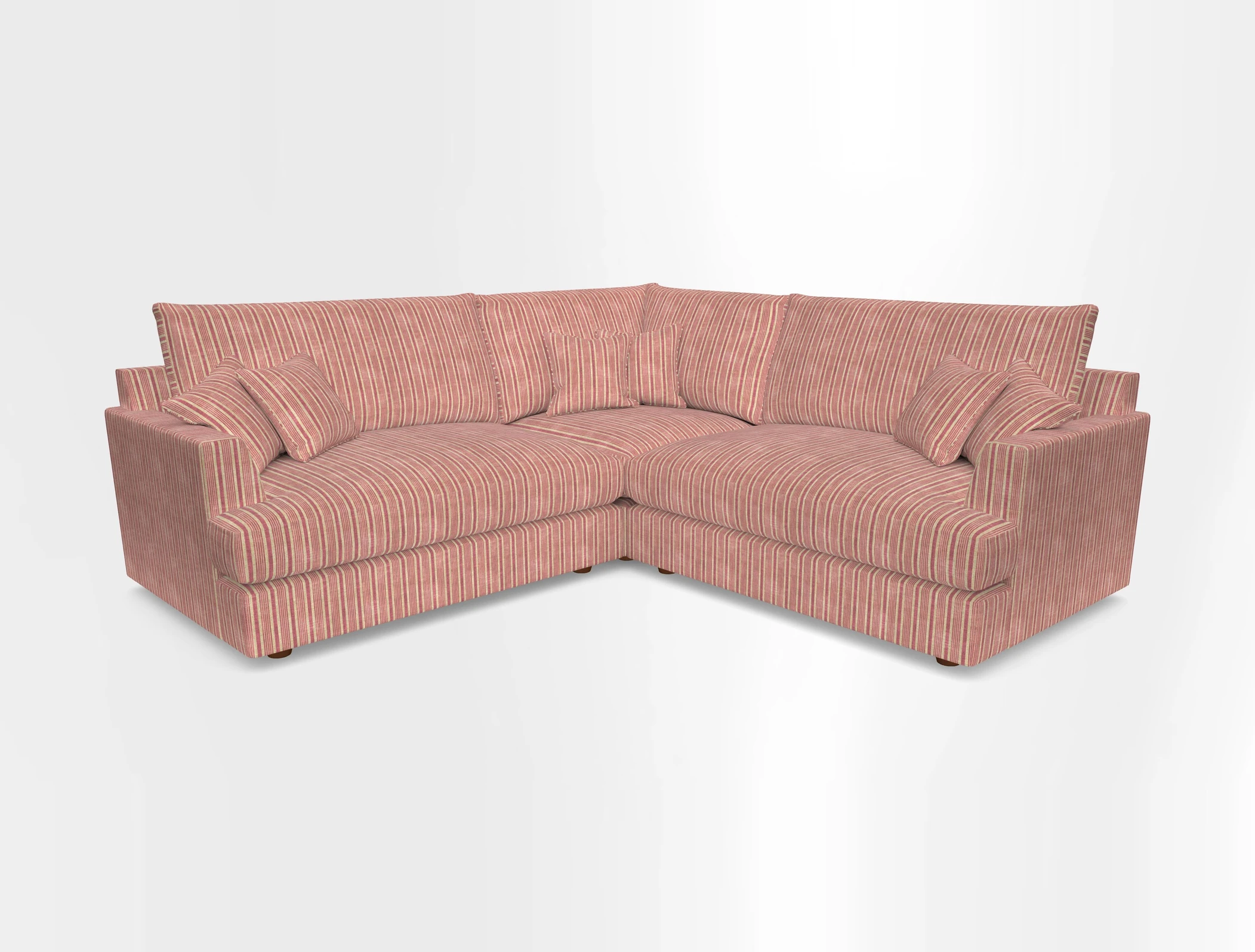 Slingsby Small Fitted Cover Corner Unit LHF & RHF in Two Tone Plain Biscuit.  Loose cover version available
