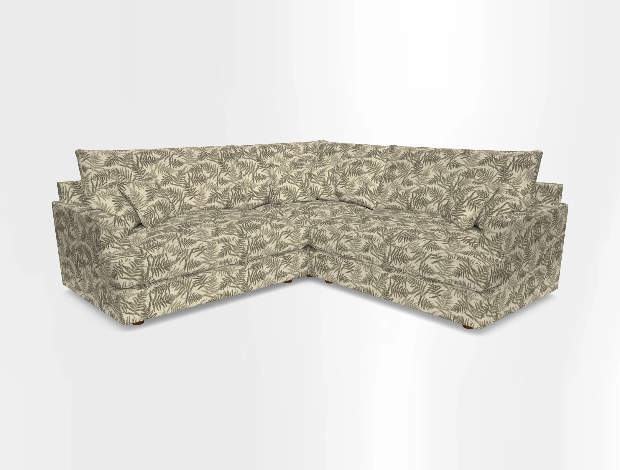 Slingsby Small Fitted Cover Corner Unit LHF & RHF in Two Tone Plain Biscuit.  Loose cover version available