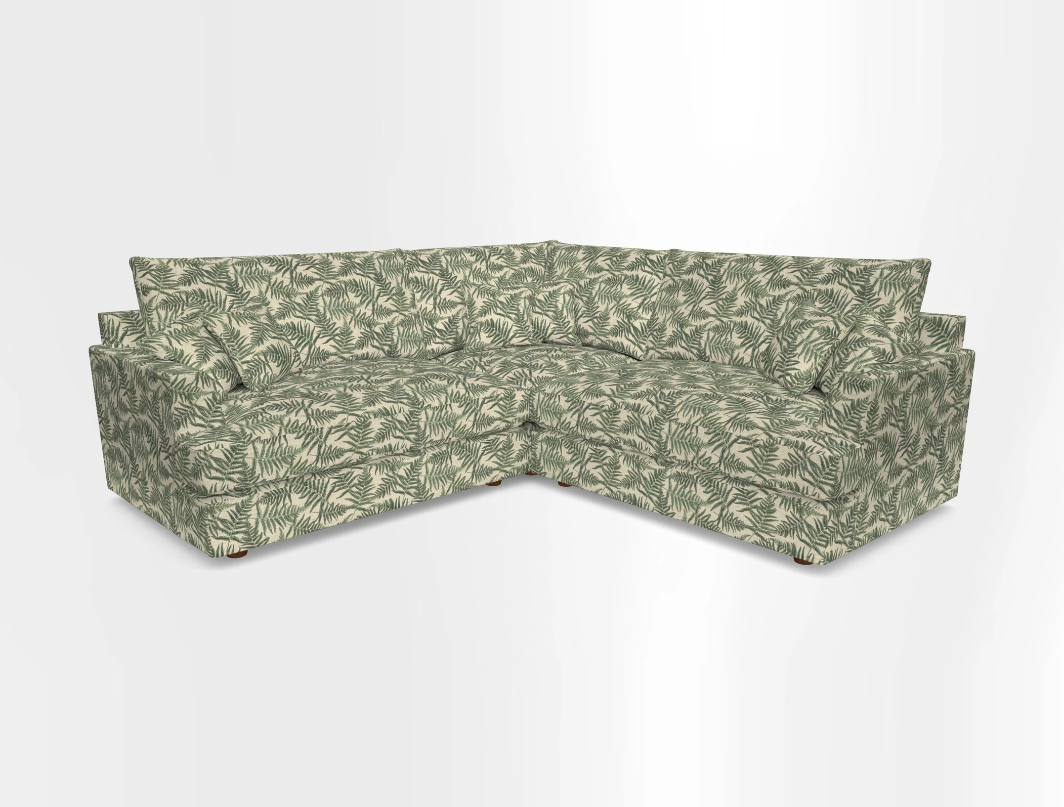 Slingsby Small Fitted Cover Corner Unit LHF & RHF in Two Tone Plain Biscuit.  Loose cover version available
