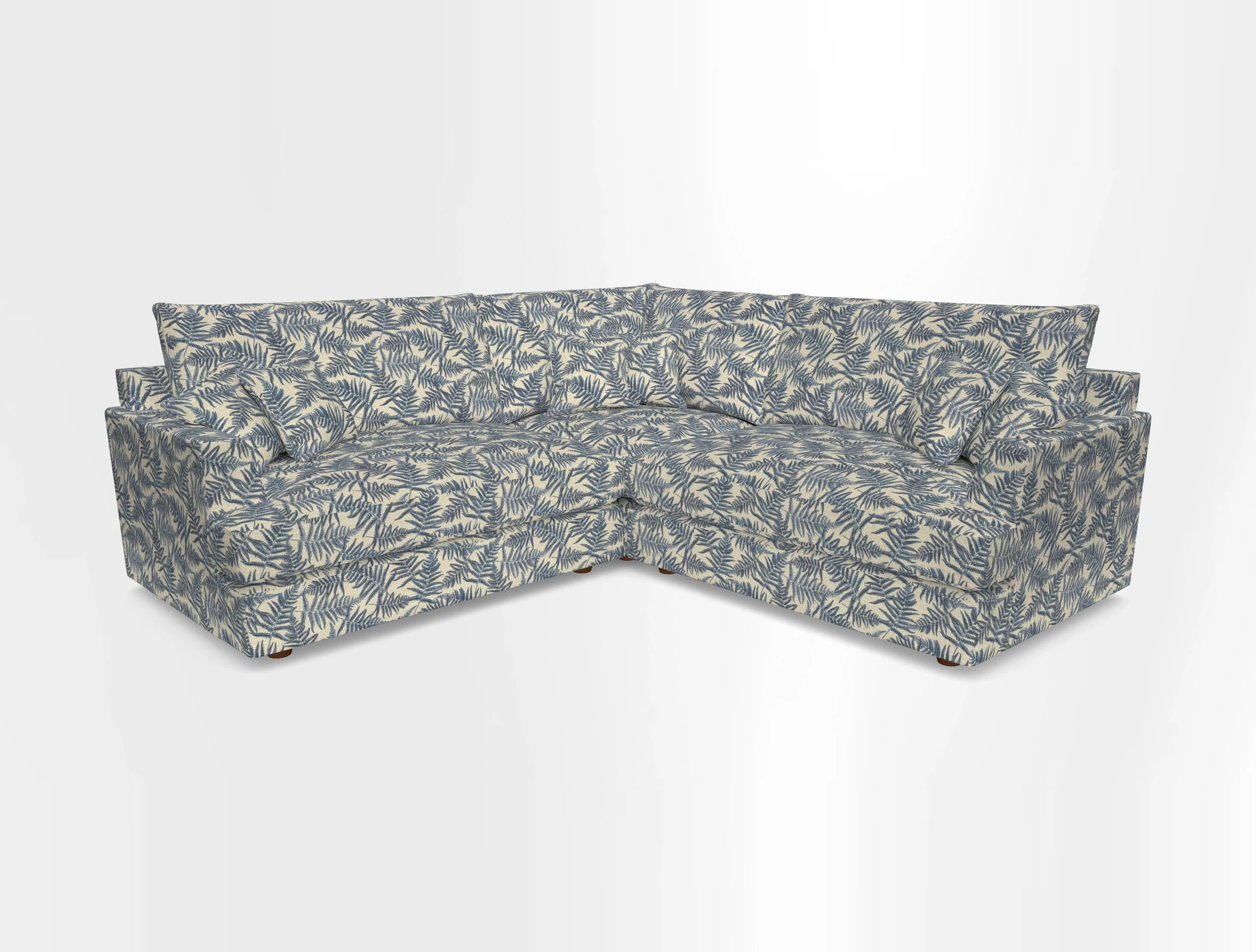 Slingsby Small Fitted Cover Corner Unit LHF & RHF in Two Tone Plain Biscuit.  Loose cover version available