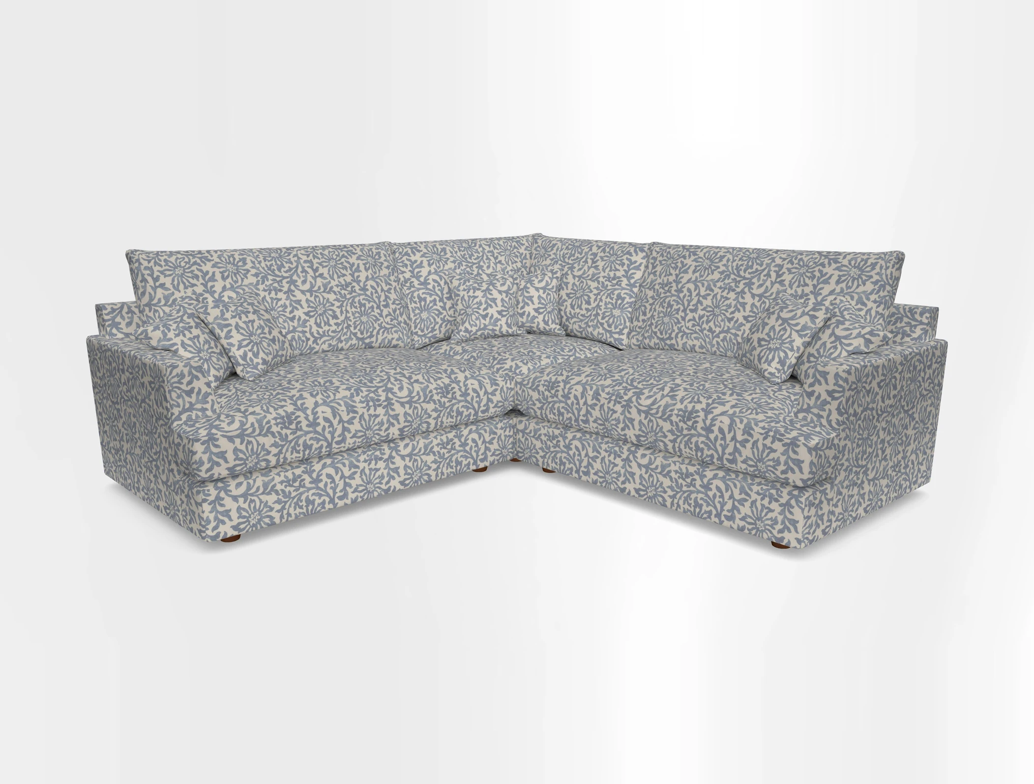 Slingsby Small Fitted Cover Corner Unit LHF & RHF in Two Tone Plain Biscuit.  Loose cover version available