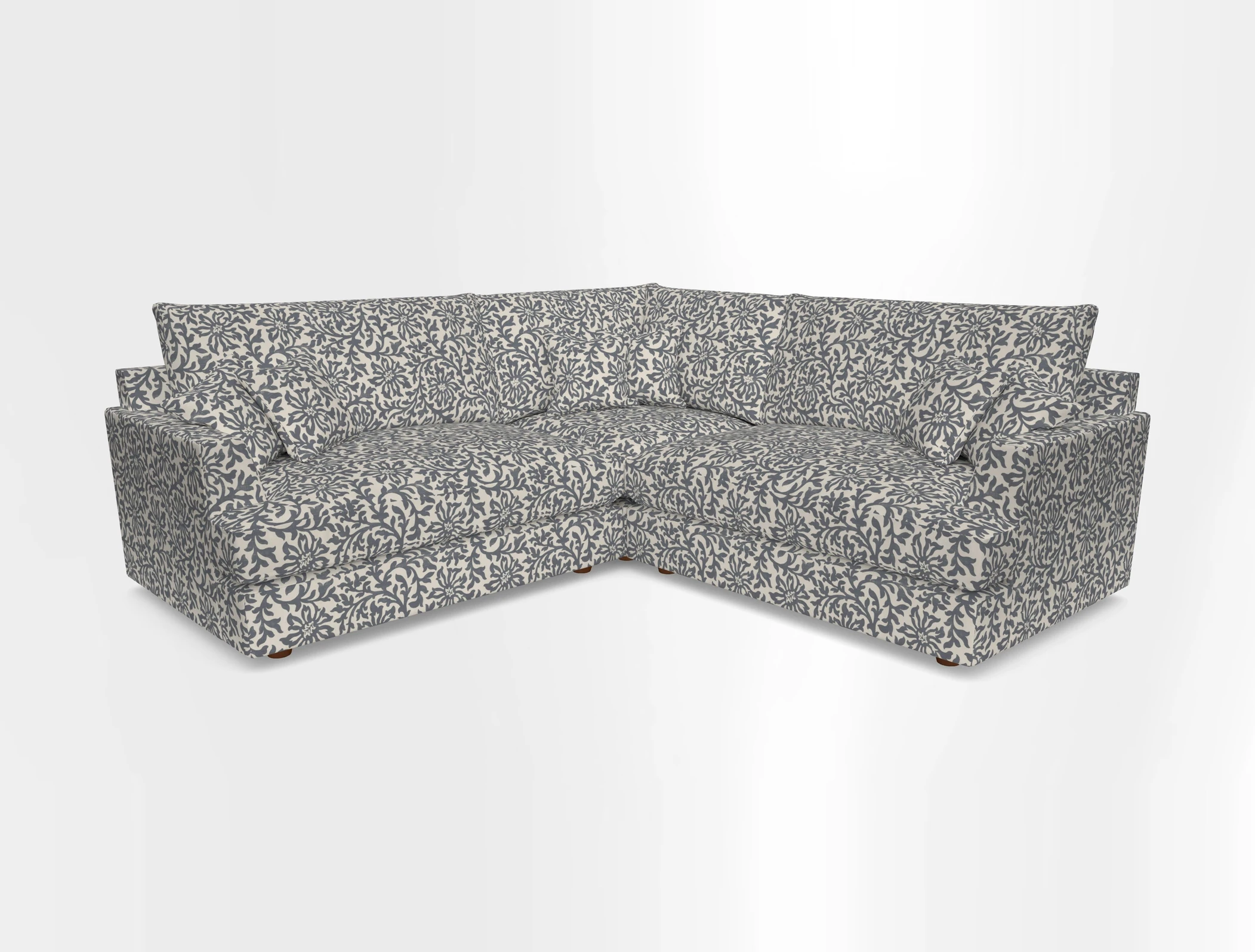 Slingsby Small Fitted Cover Corner Unit LHF & RHF in Two Tone Plain Biscuit.  Loose cover version available