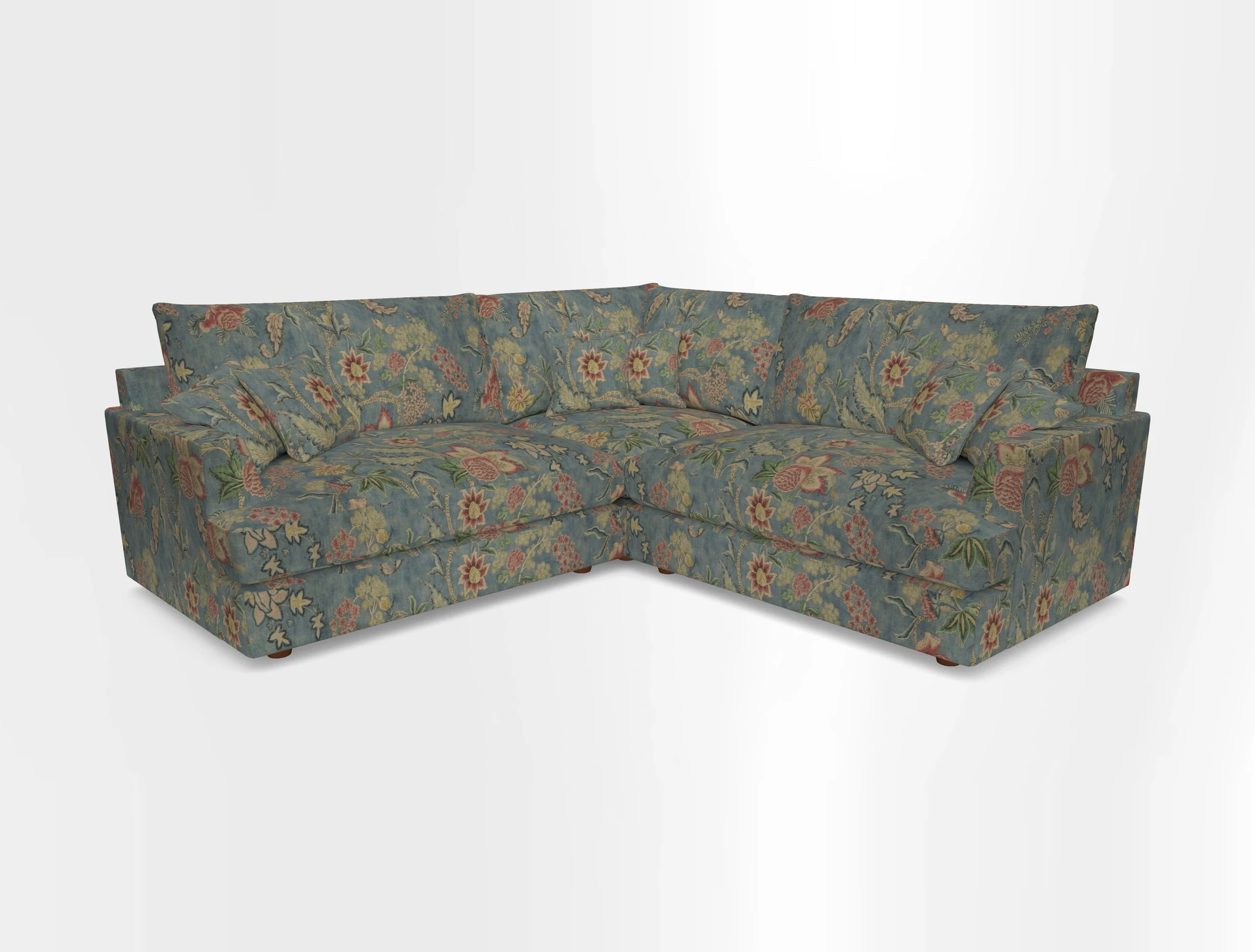 Slingsby Small Fitted Cover Corner Unit LHF & RHF in Two Tone Plain Biscuit.  Loose cover version available