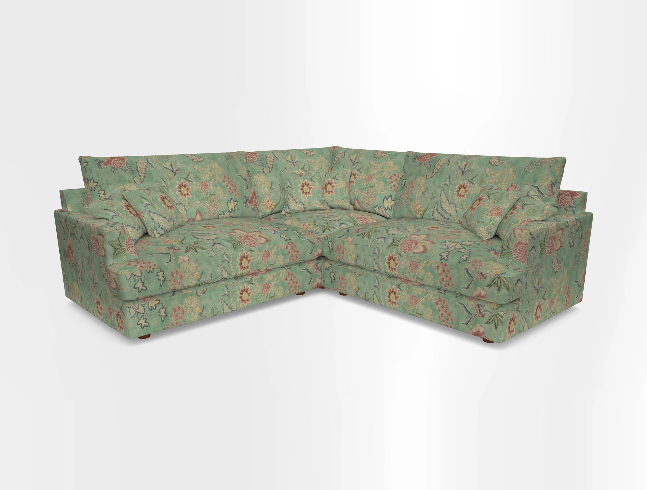 Slingsby Small Fitted Cover Corner Unit LHF & RHF in Two Tone Plain Biscuit.  Loose cover version available