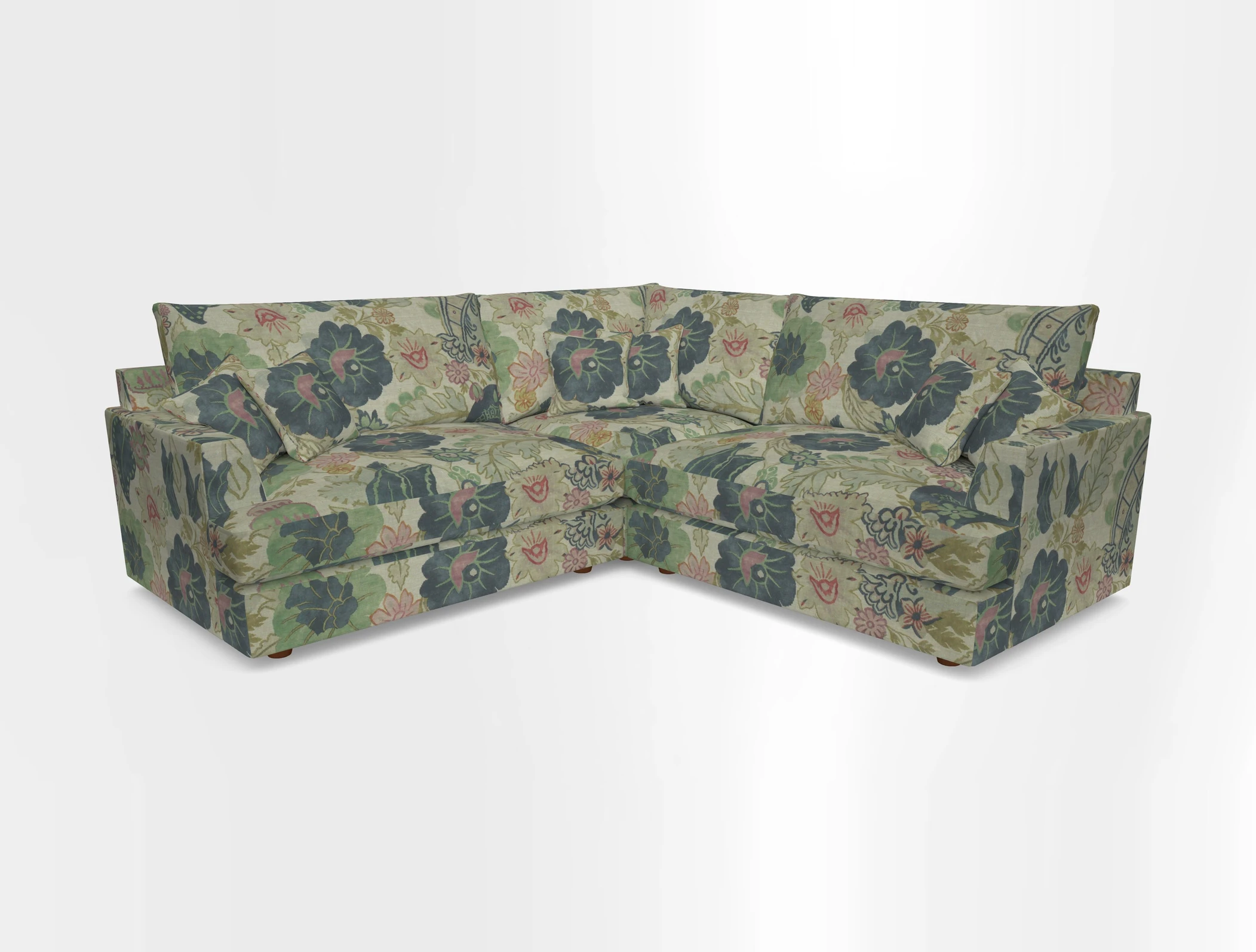 Slingsby Small Fitted Cover Corner Unit LHF & RHF in Two Tone Plain Biscuit.  Loose cover version available