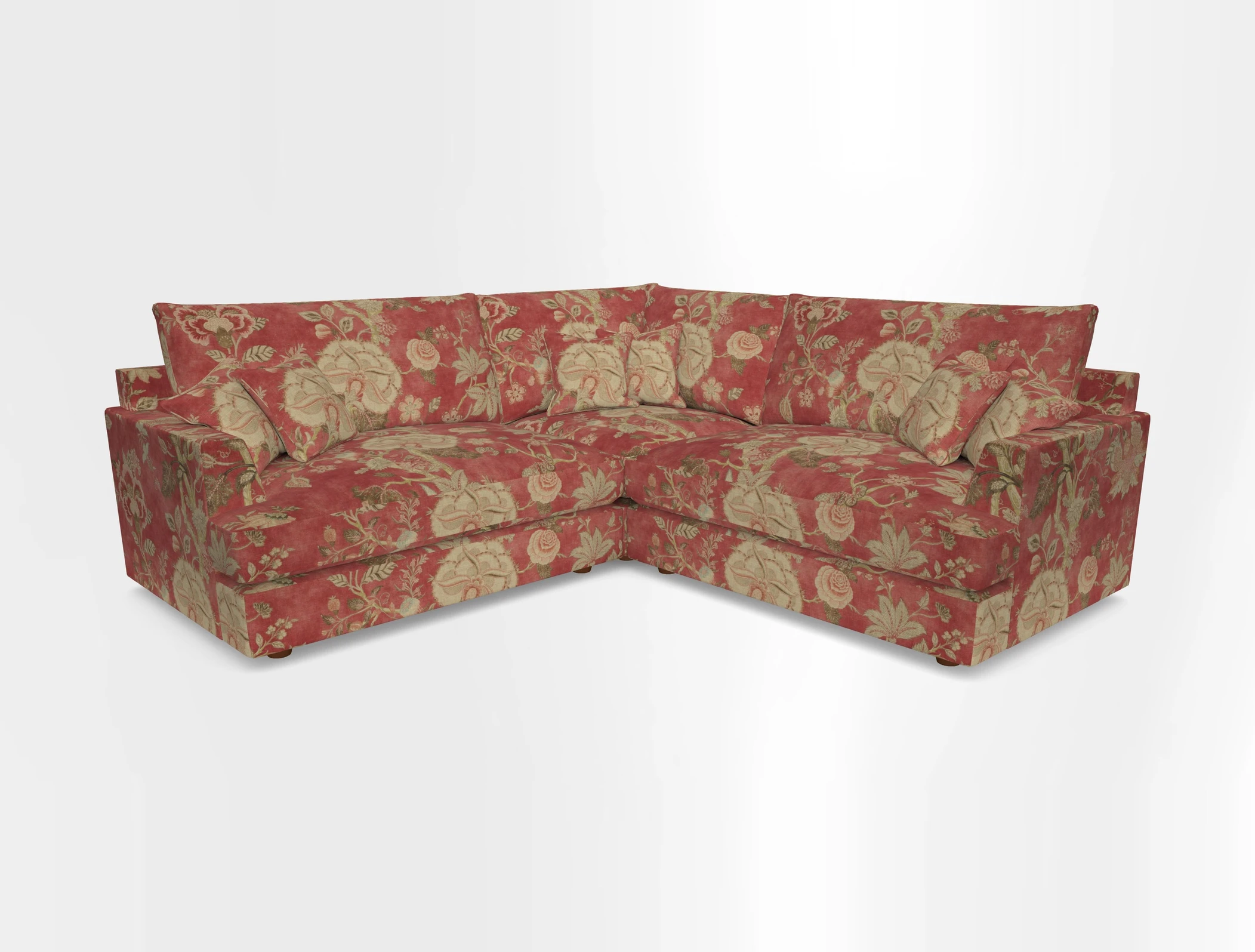 Slingsby Small Fitted Cover Corner Unit LHF & RHF in Two Tone Plain Biscuit.  Loose cover version available