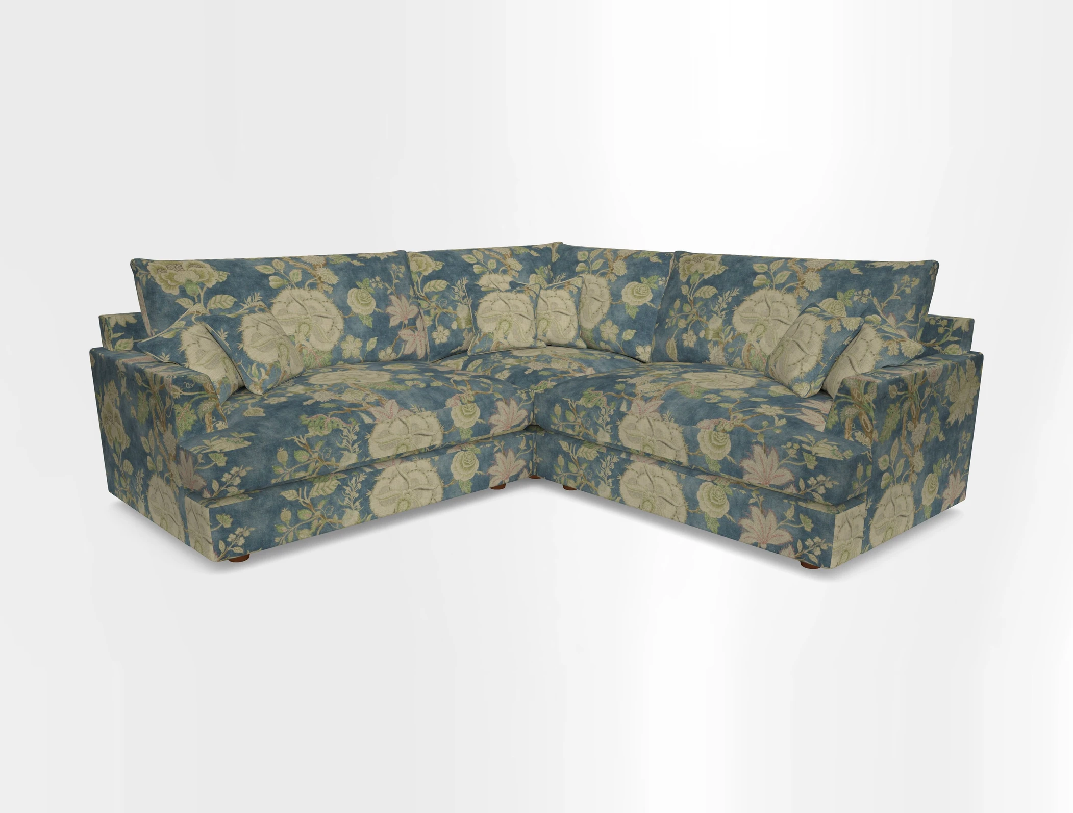 Slingsby Small Fitted Cover Corner Unit LHF & RHF in Two Tone Plain Biscuit.  Loose cover version available