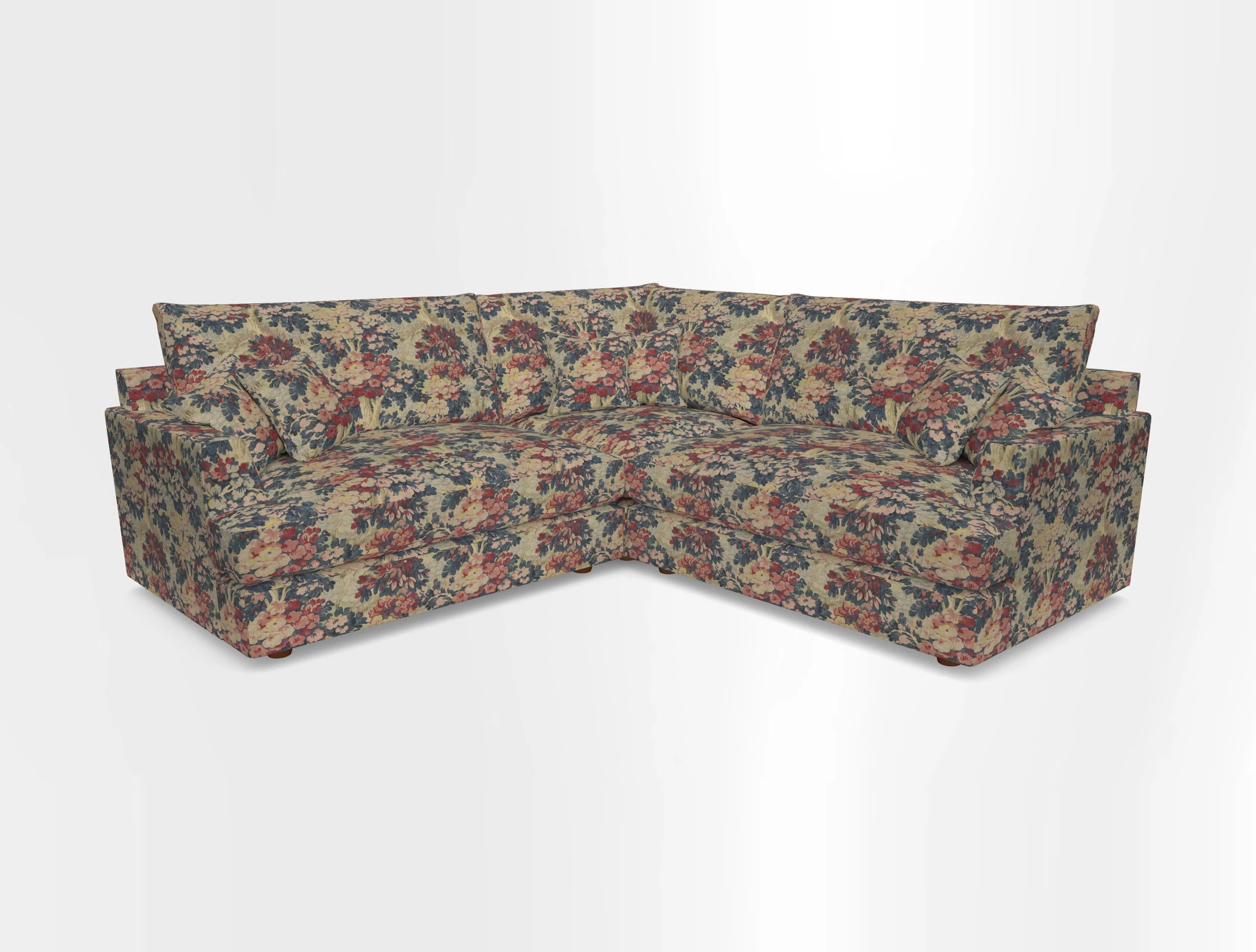 Slingsby Small Fitted Cover Corner Unit LHF & RHF in Two Tone Plain Biscuit.  Loose cover version available