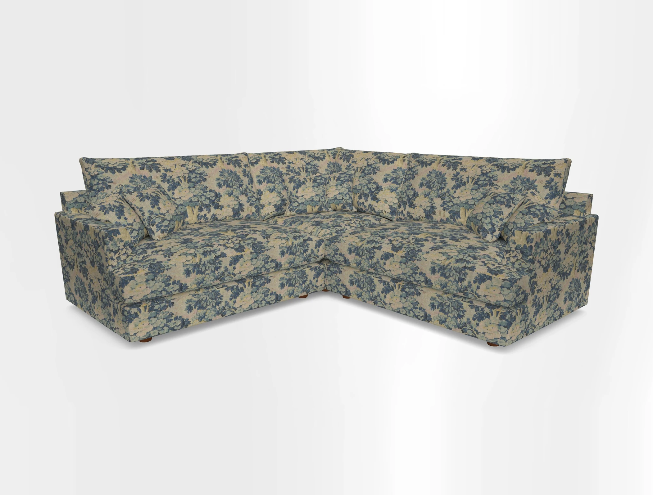 Slingsby Small Fitted Cover Corner Unit LHF & RHF in Two Tone Plain Biscuit.  Loose cover version available