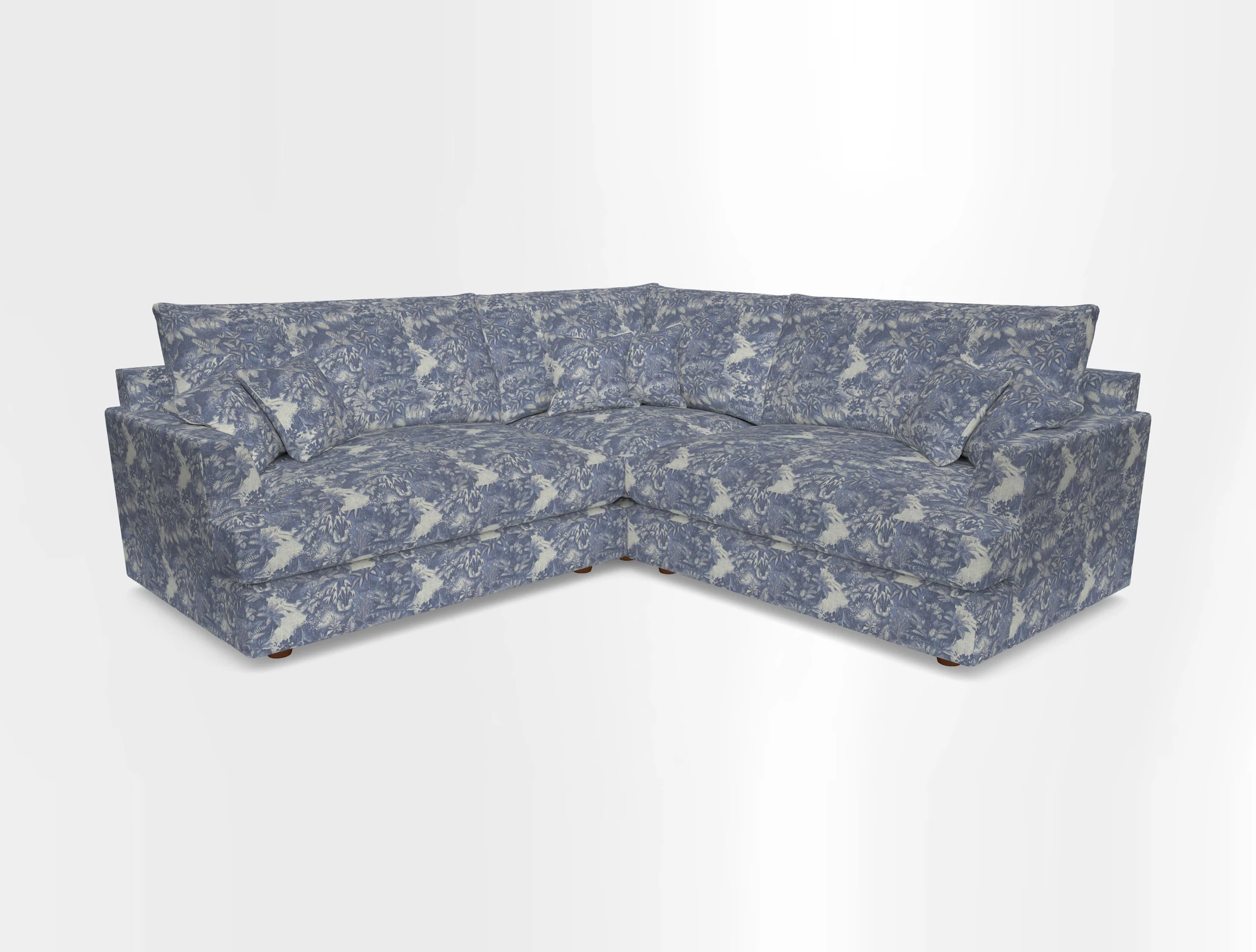 Slingsby Small Fitted Cover Corner Unit LHF & RHF in Two Tone Plain Biscuit.  Loose cover version available