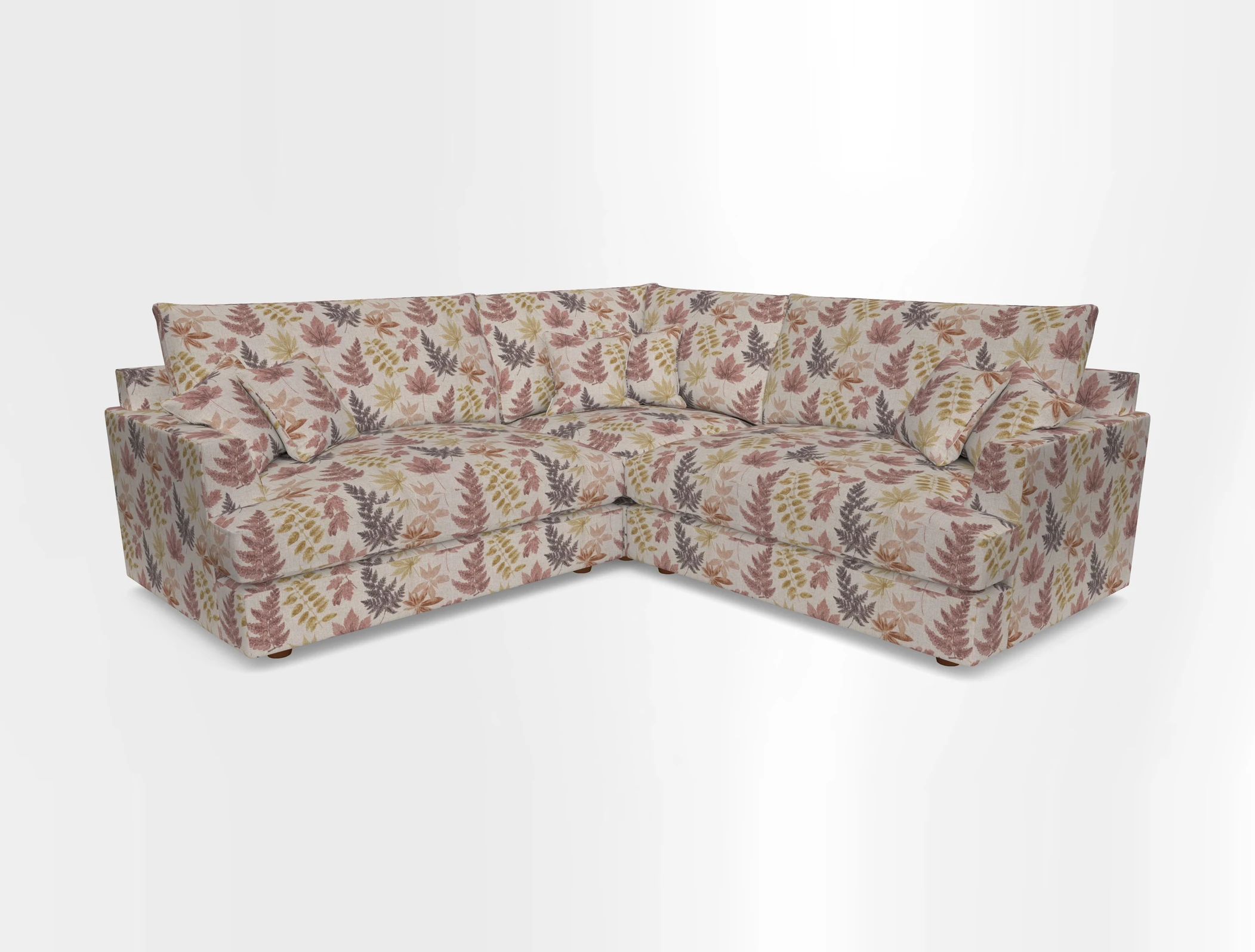 Slingsby Small Fitted Cover Corner Unit LHF & RHF in Two Tone Plain Biscuit.  Loose cover version available