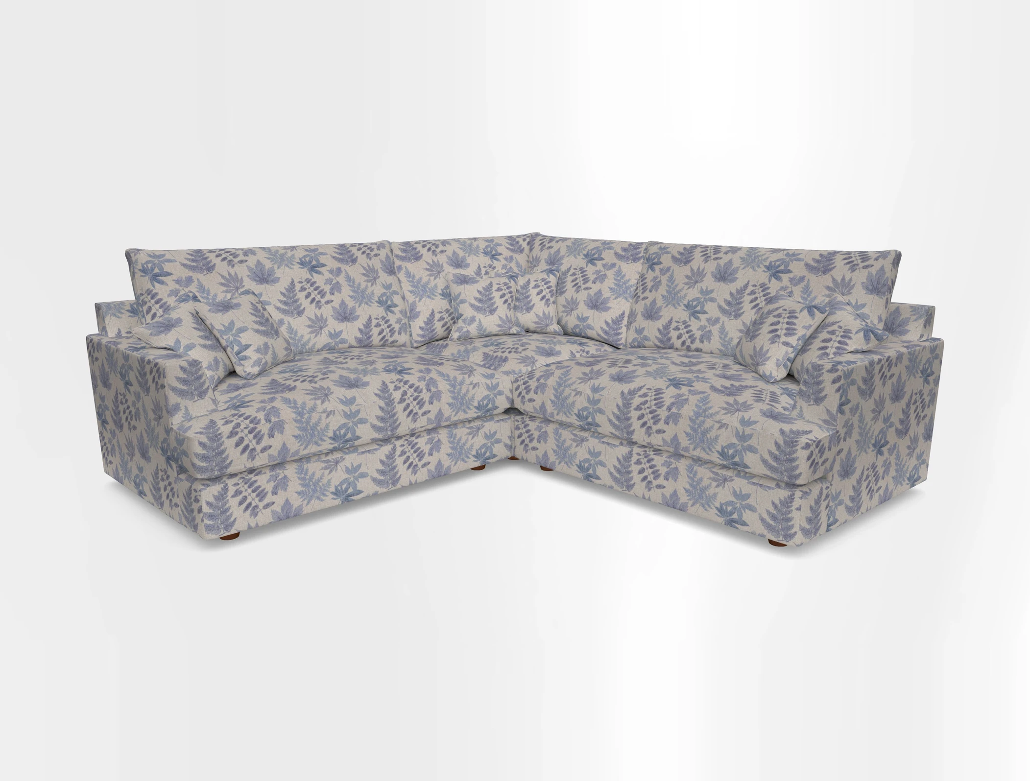 Slingsby Small Fitted Cover Corner Unit LHF & RHF in Two Tone Plain Biscuit.  Loose cover version available