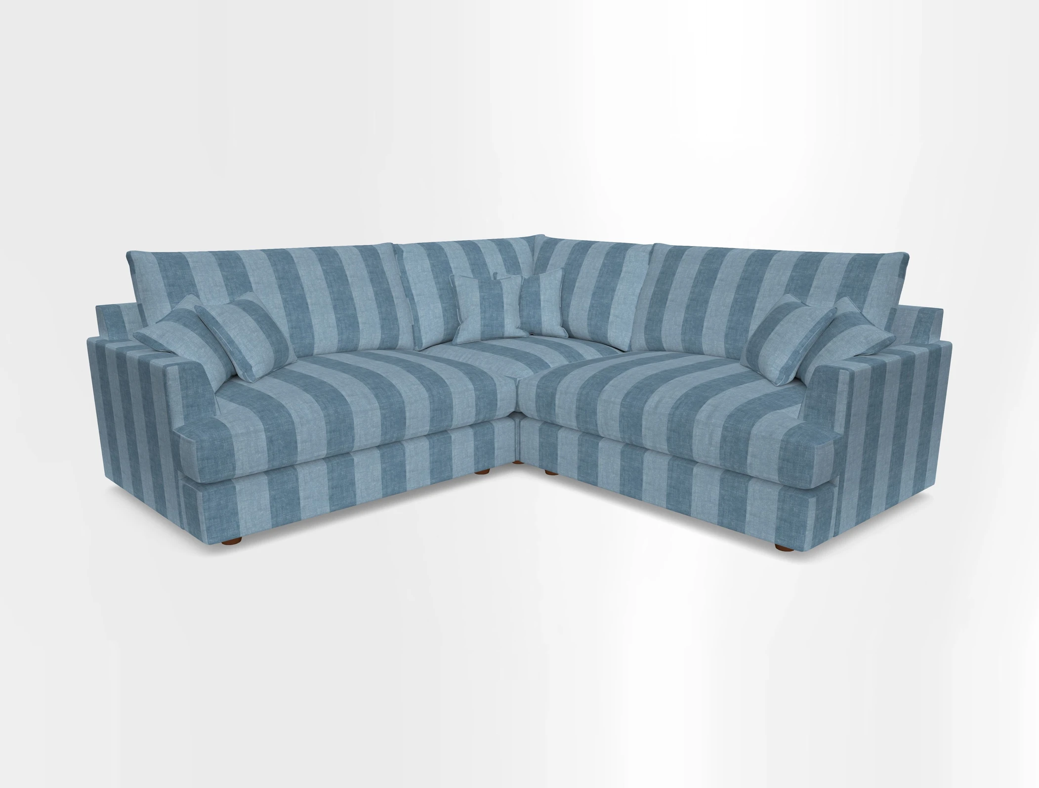 Slingsby Small Fitted Cover Corner Unit LHF & RHF in Two Tone Plain Biscuit.  Loose cover version available