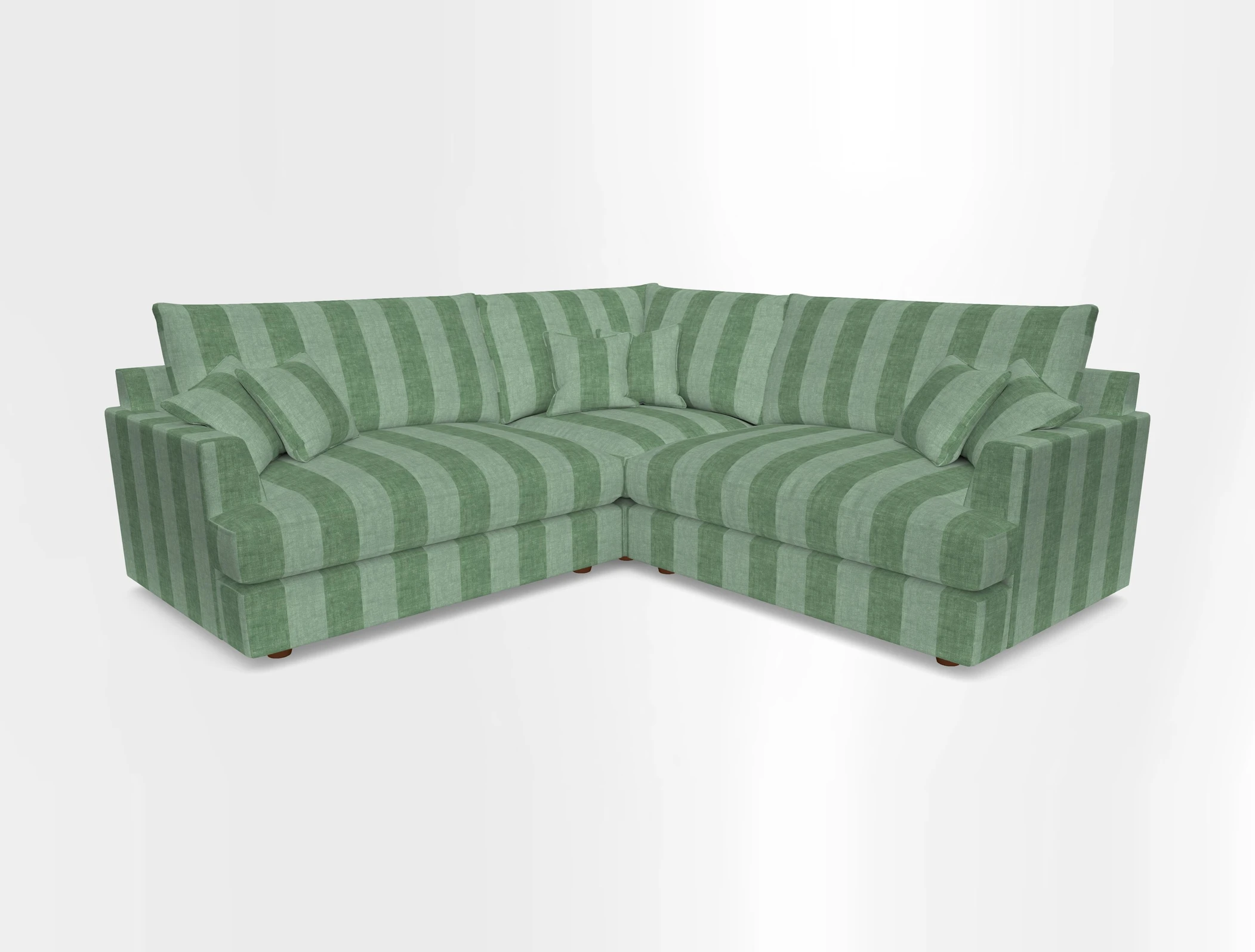 Slingsby Small Fitted Cover Corner Unit LHF & RHF in Two Tone Plain Biscuit.  Loose cover version available