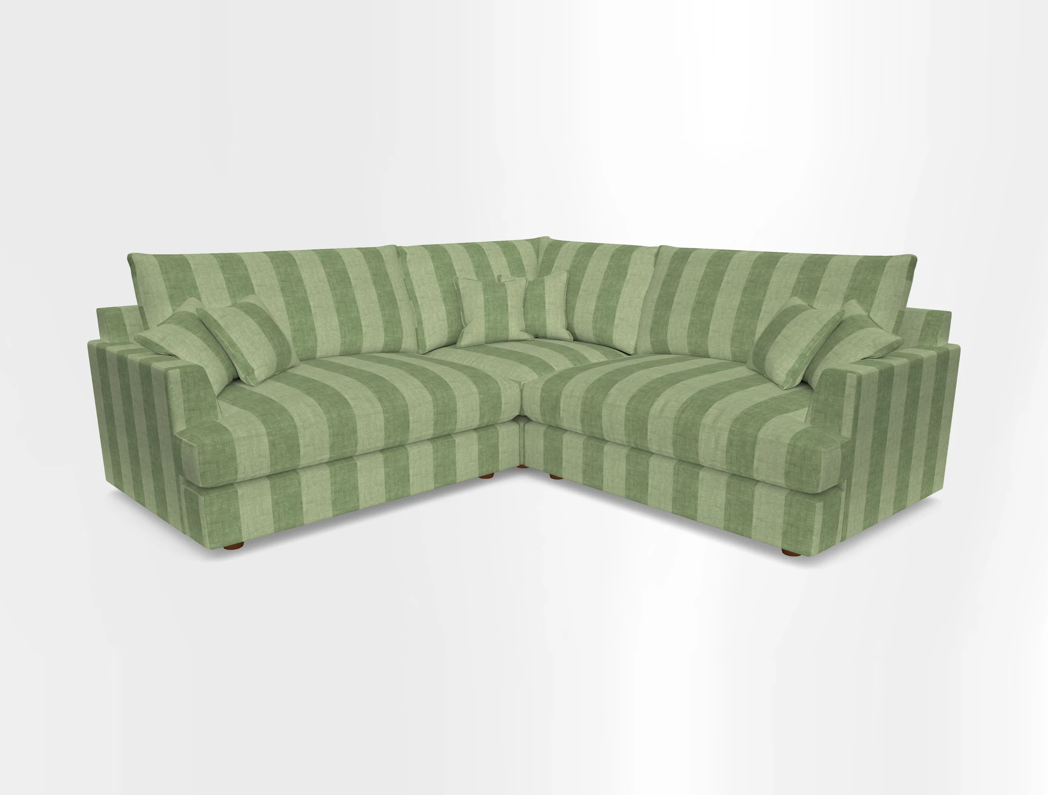 Slingsby Small Fitted Cover Corner Unit LHF & RHF in Two Tone Plain Biscuit.  Loose cover version available