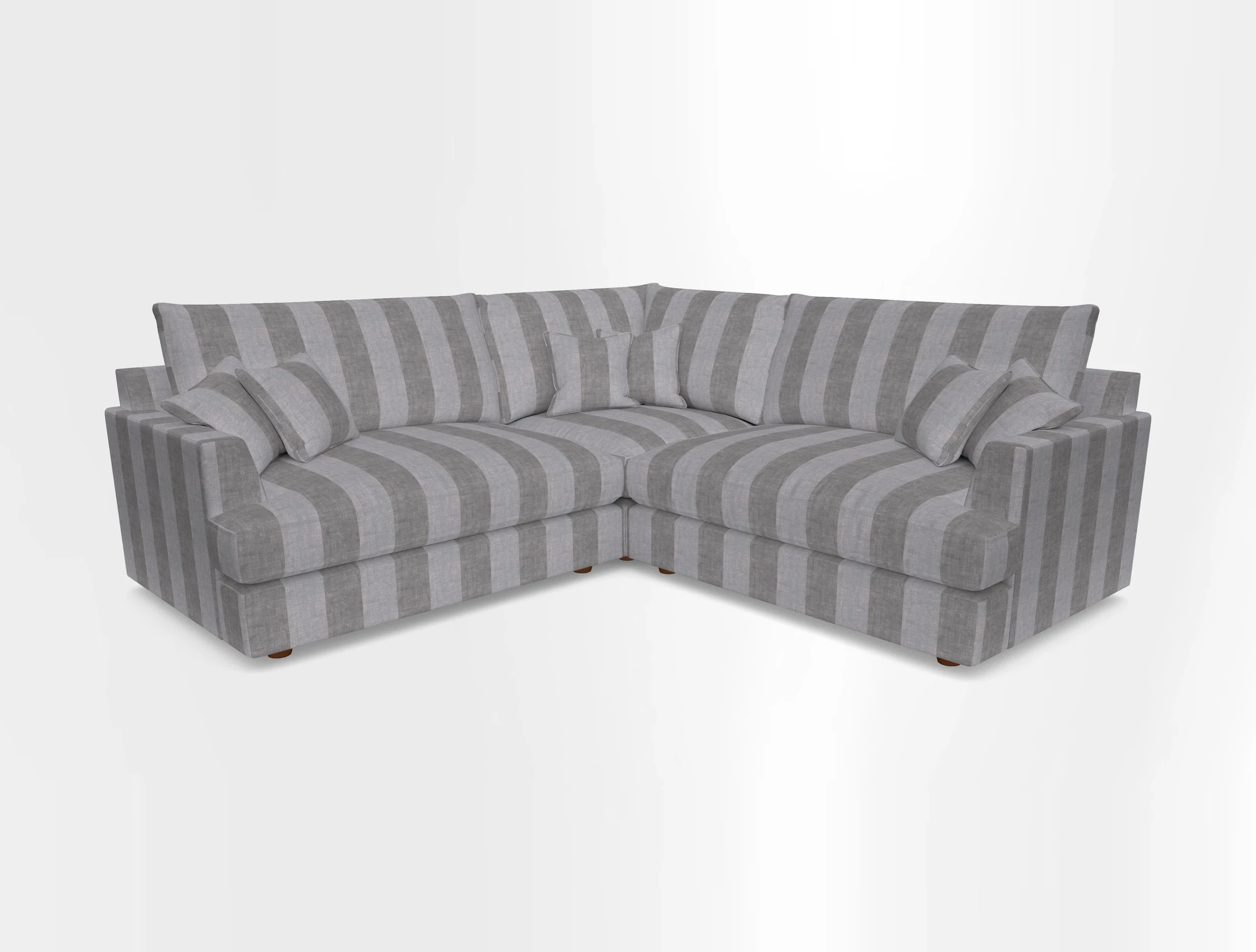Slingsby Small Fitted Cover Corner Unit LHF & RHF in Two Tone Plain Biscuit.  Loose cover version available