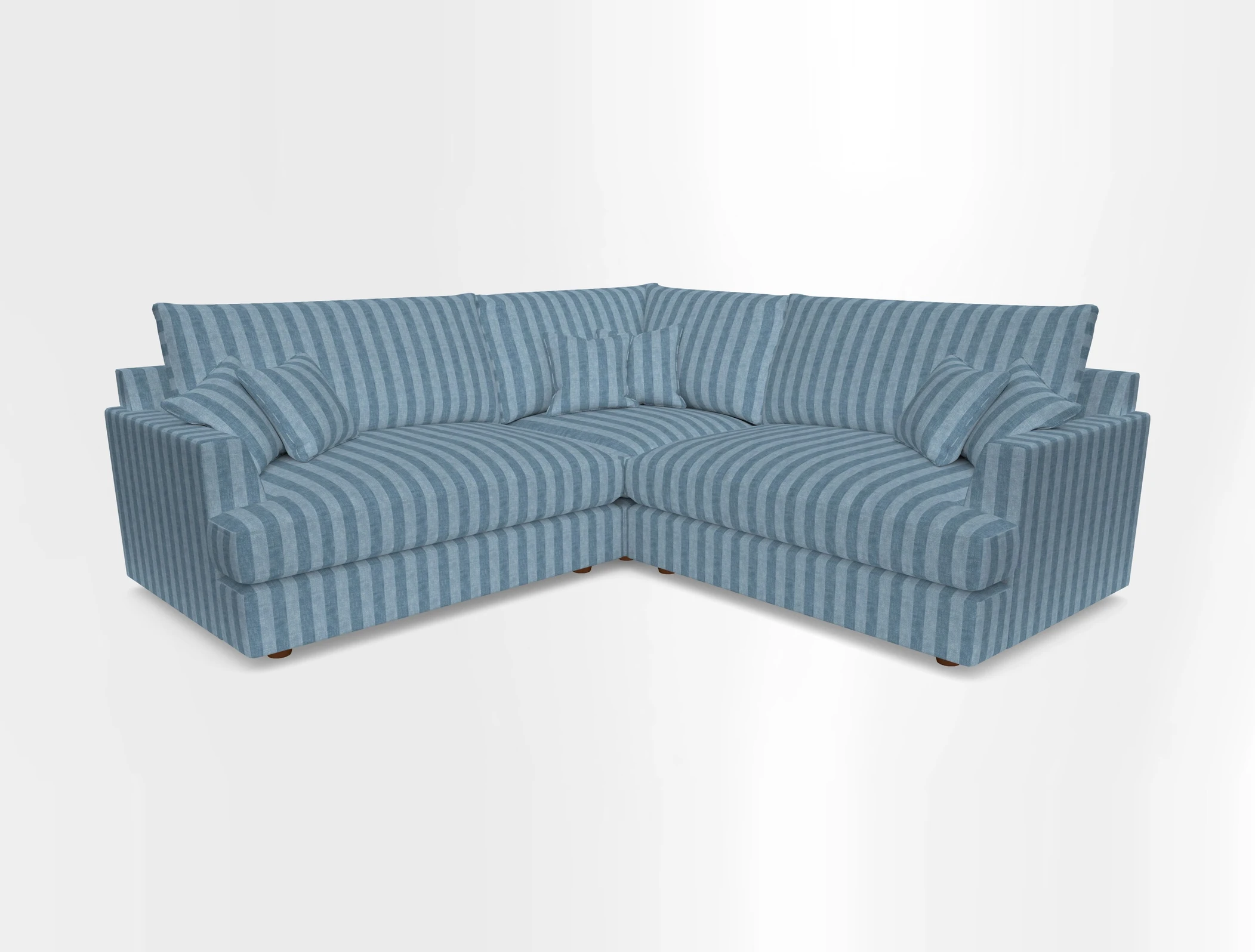 Slingsby Small Fitted Cover Corner Unit LHF & RHF in Two Tone Plain Biscuit.  Loose cover version available