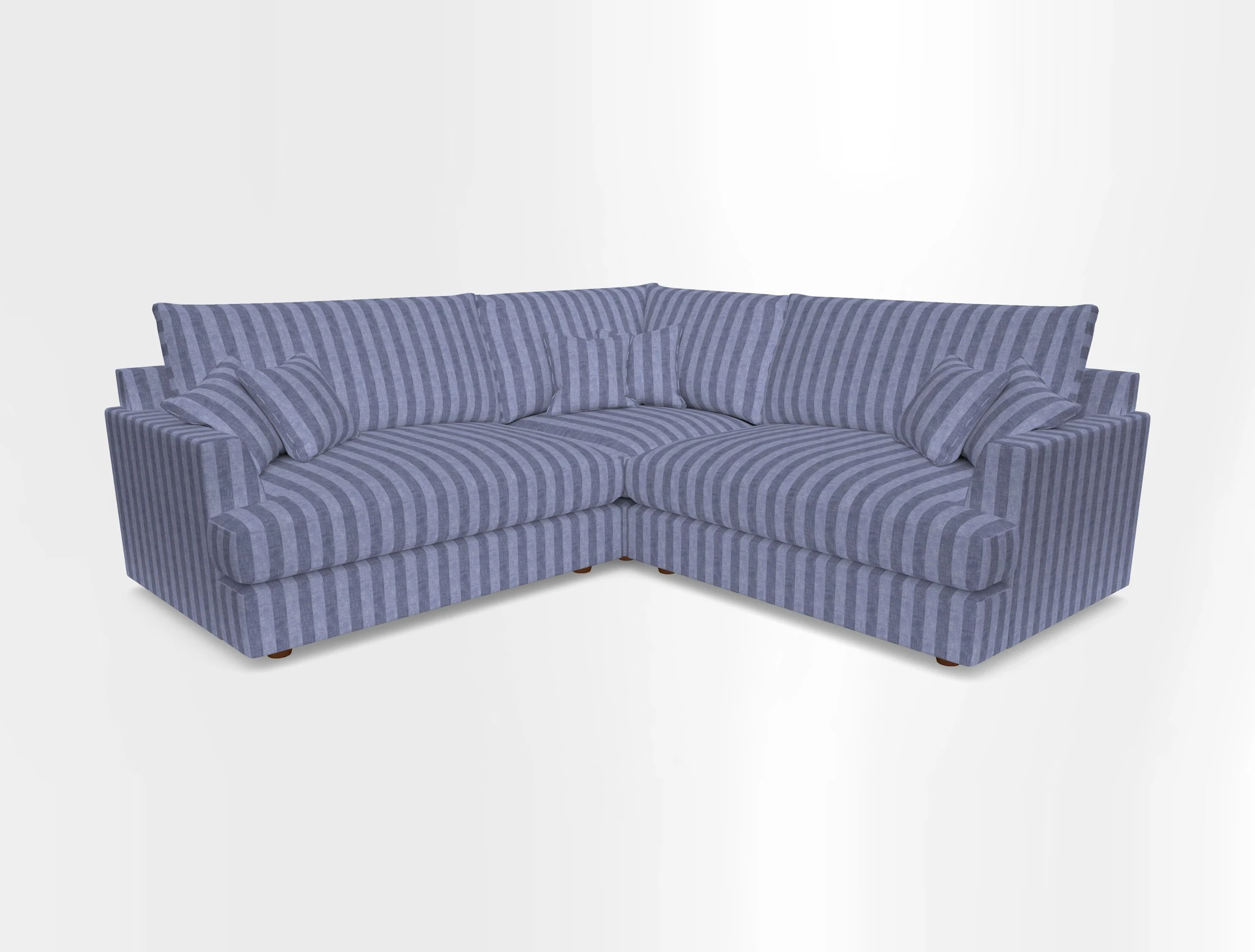 Slingsby Small Fitted Cover Corner Unit LHF & RHF in Two Tone Plain Biscuit.  Loose cover version available