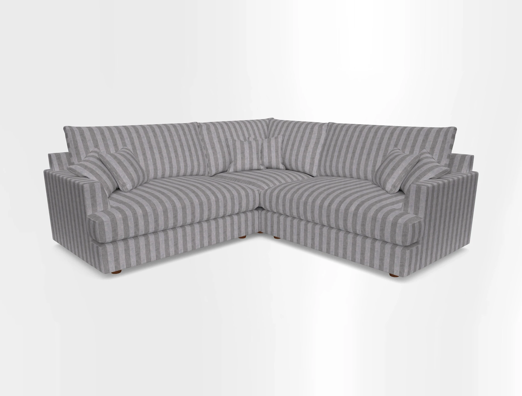 Slingsby Small Fitted Cover Corner Unit LHF & RHF in Two Tone Plain Biscuit.  Loose cover version available