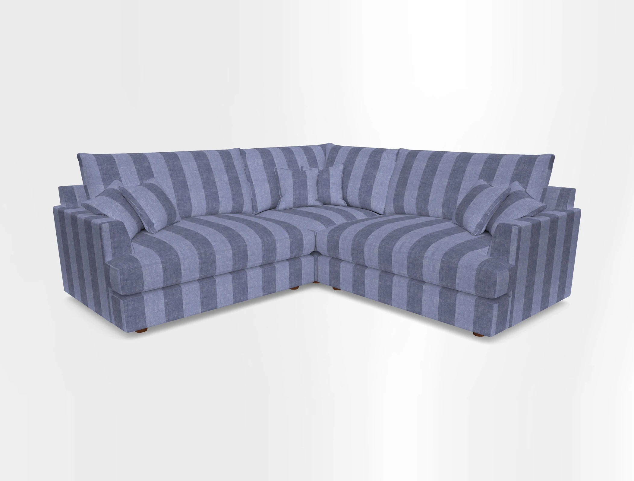 Slingsby Small Fitted Cover Corner Unit LHF & RHF in Two Tone Plain Biscuit.  Loose cover version available