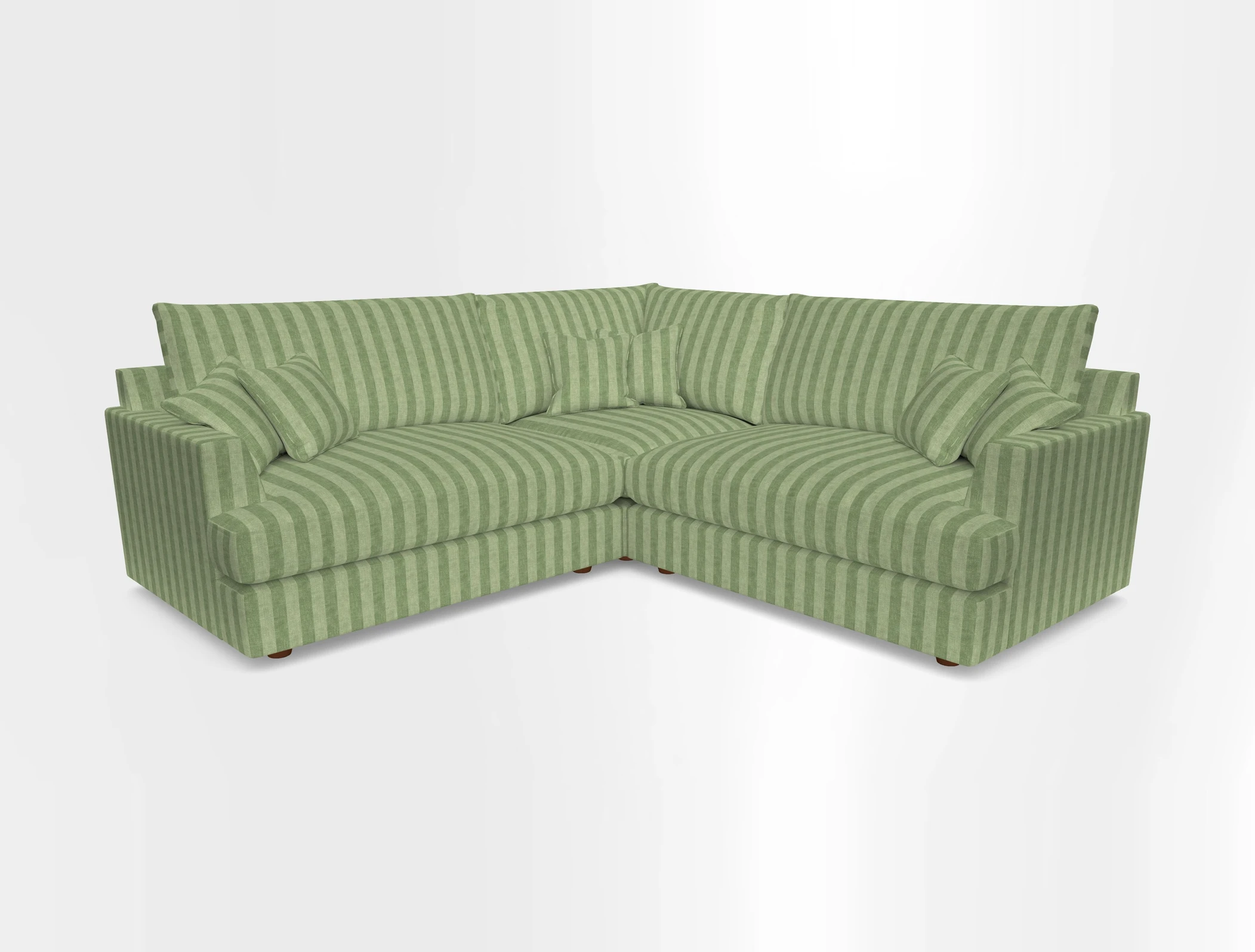 Slingsby Small Fitted Cover Corner Unit LHF & RHF in Two Tone Plain Biscuit.  Loose cover version available