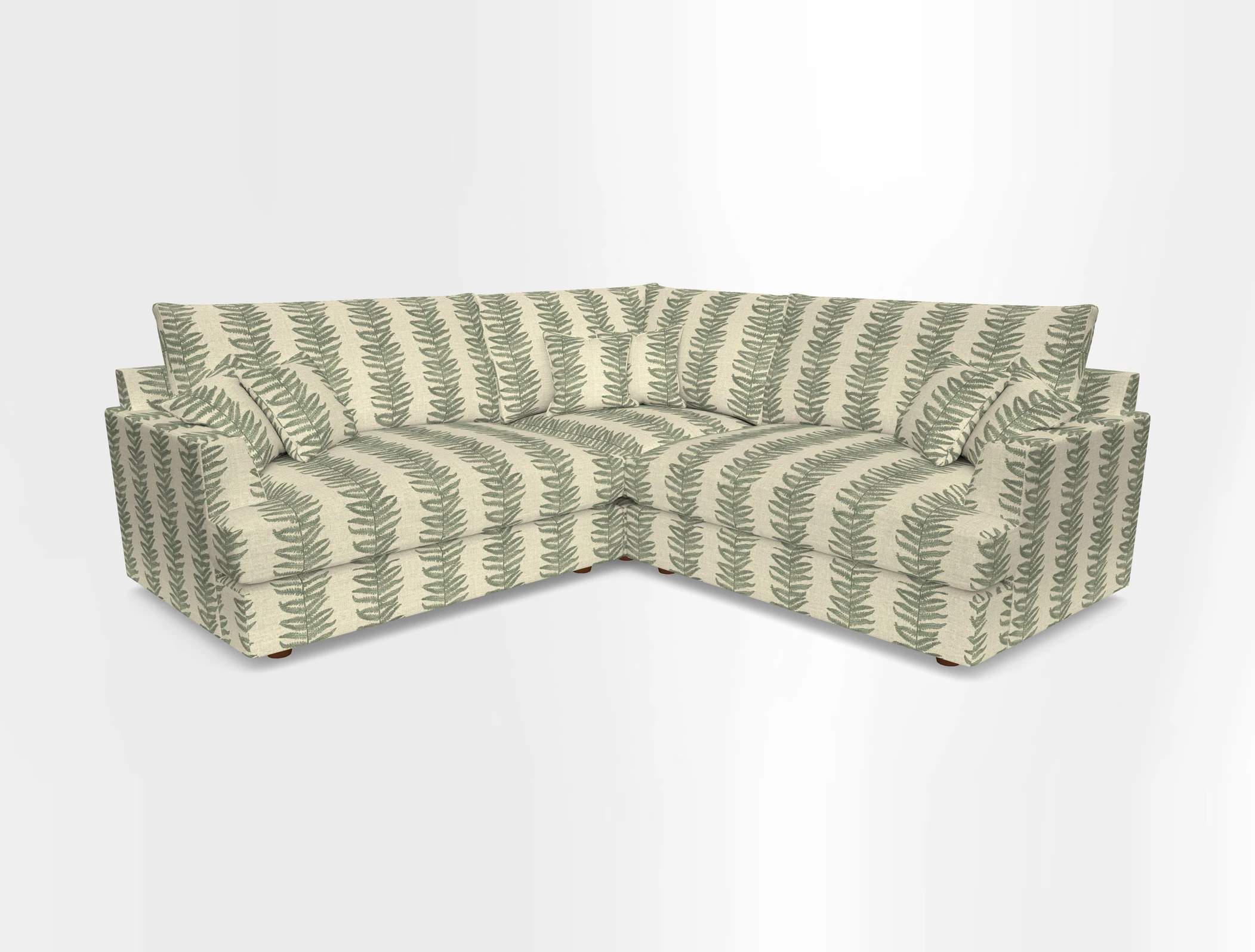 Slingsby Small Fitted Cover Corner Unit LHF & RHF in Two Tone Plain Biscuit.  Loose cover version available