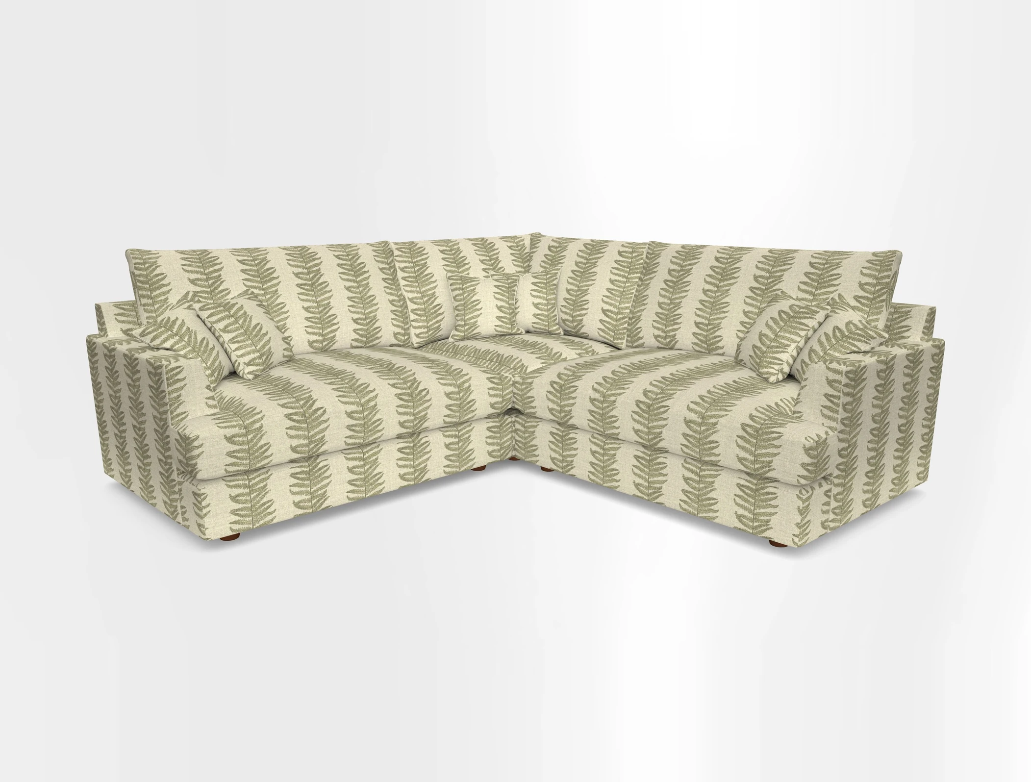 Slingsby Small Fitted Cover Corner Unit LHF & RHF in Two Tone Plain Biscuit.  Loose cover version available