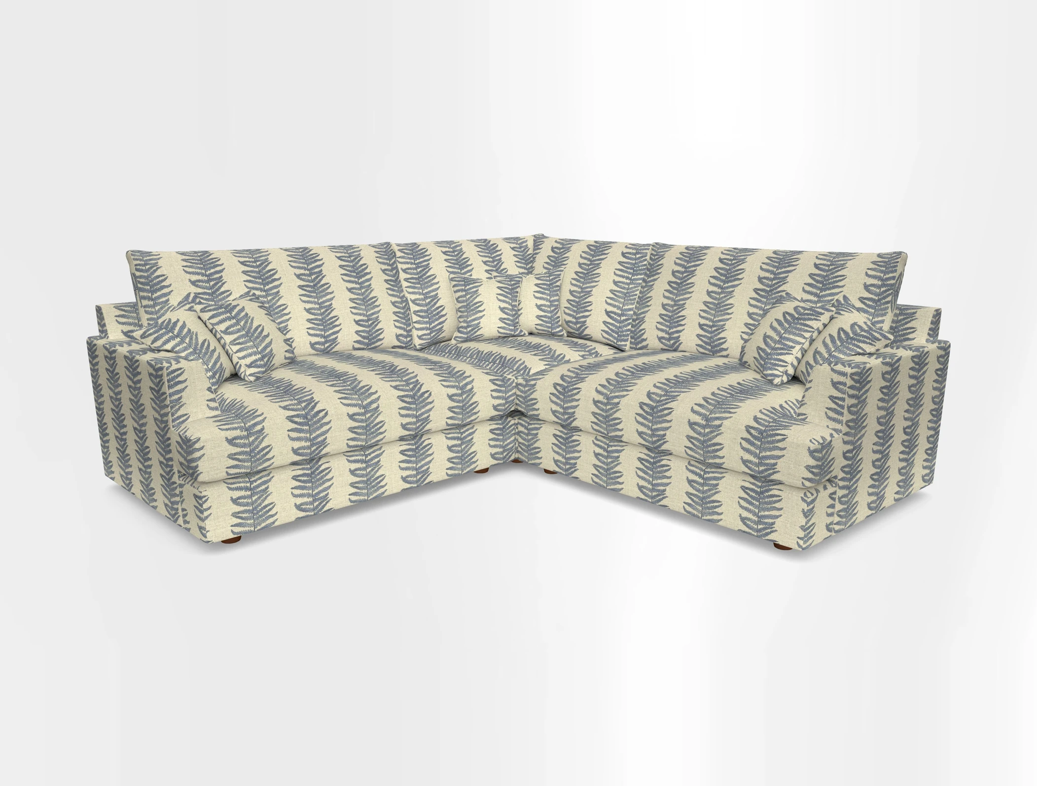Slingsby Small Fitted Cover Corner Unit LHF & RHF in Two Tone Plain Biscuit.  Loose cover version available